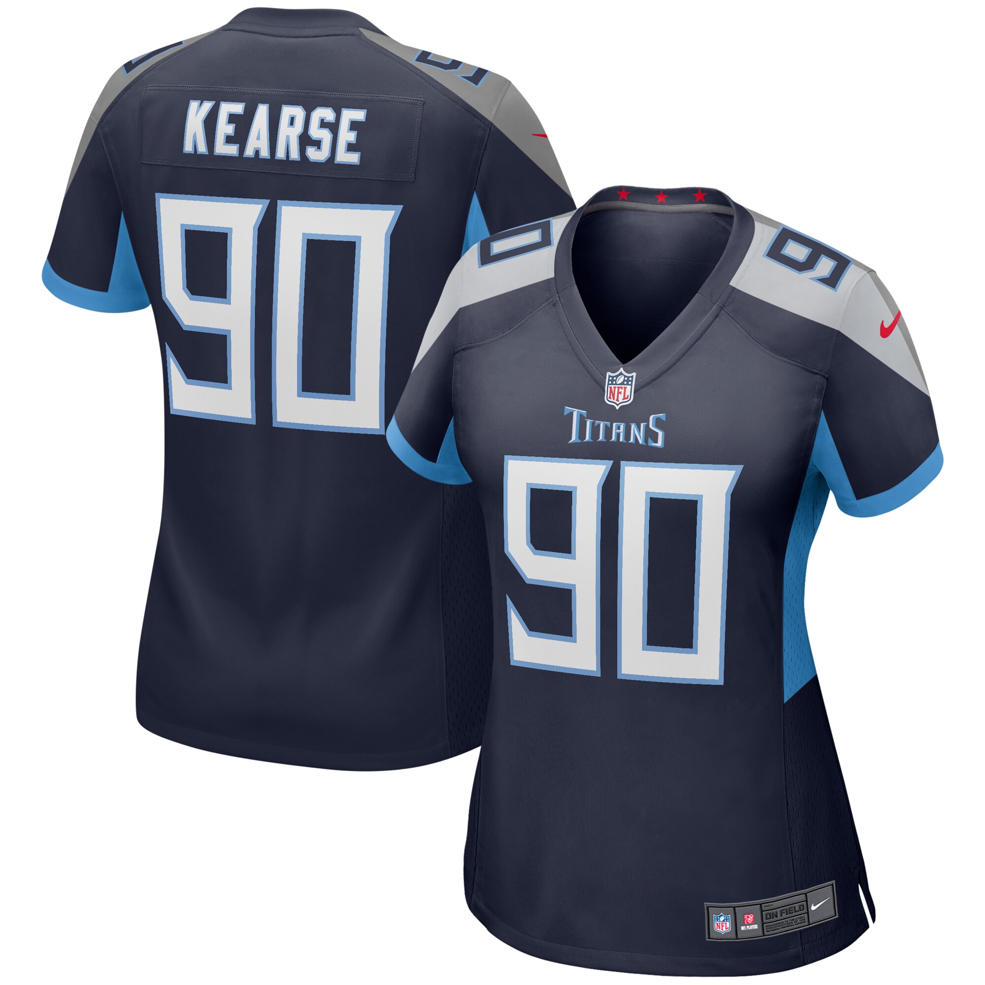 Jevon Kearse Tennessee Titans Nike Women's Game Retired Player Jersey - Navy - PersonalJerseys