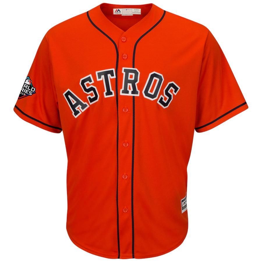 Justin Verlander Houston Astros Majestic 2019 World Series Bound Official Cool Base Player Jersey - Orange - Friend Lounge Store - Shop for All Things Jerseys Sports - PersonalJerseys
