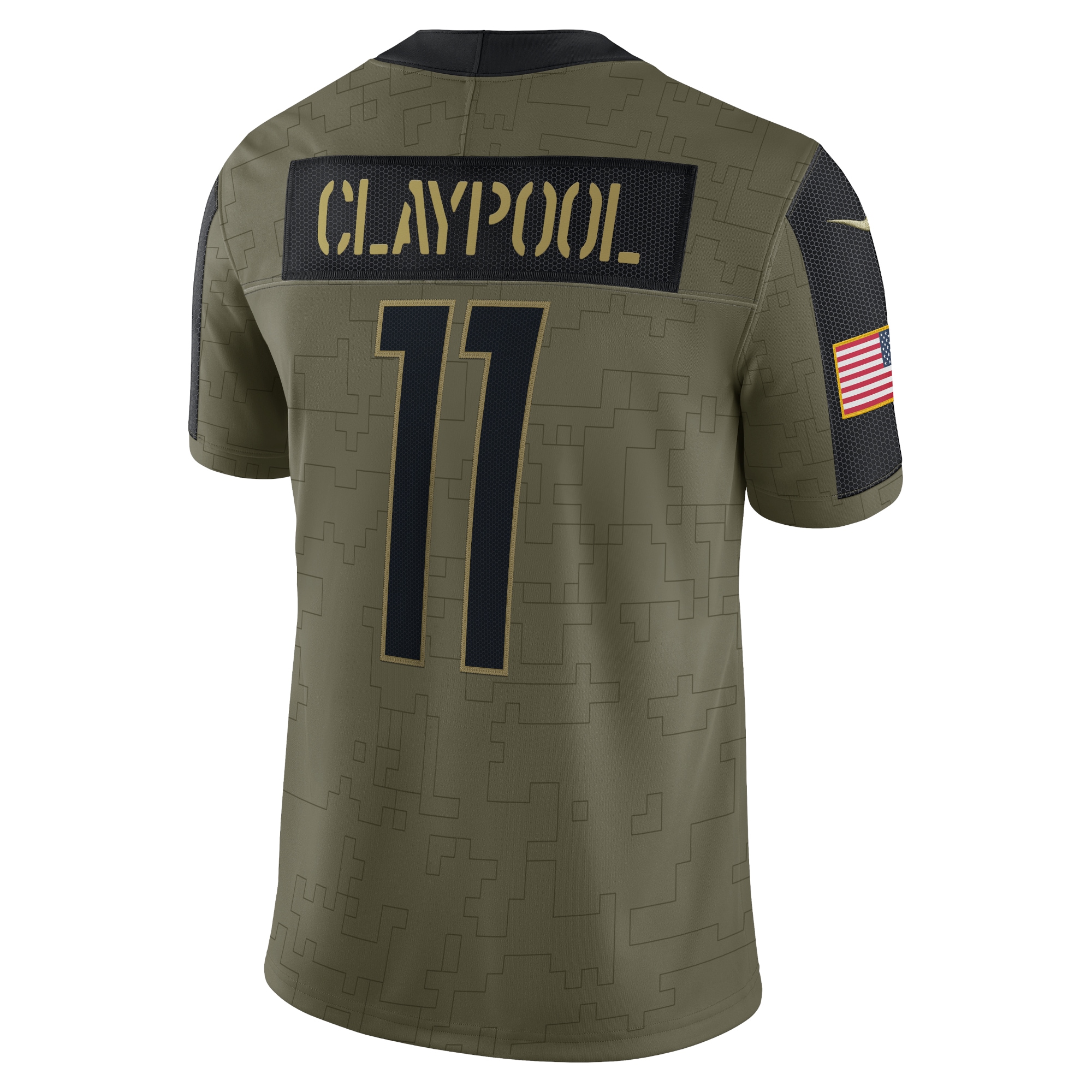 Chase Claypool Pittsburgh Steelers Nike 2021 Salute To Service Limited Player Jersey - Olive - PersonalJerseys