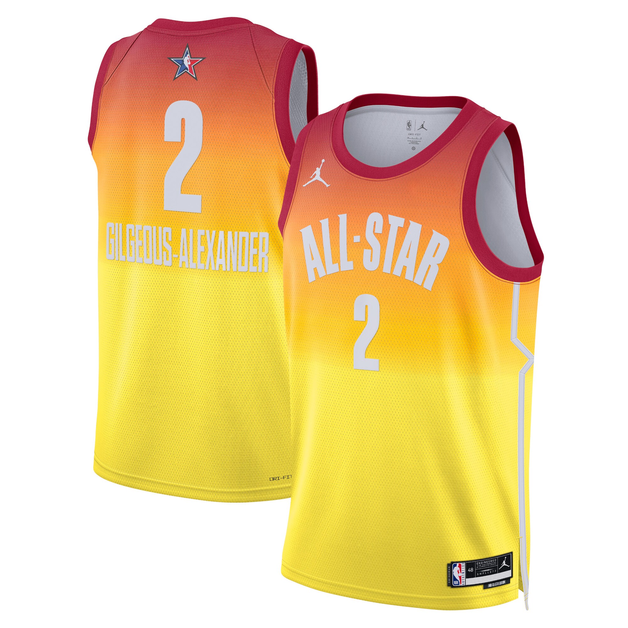 Shai Gilgeous-Alexander #2 Oklahoma City Thunder NBA All-Star 2023 Jersey - Blue and Orange Team Style - Friend Lounge Store - Shop for All Things Jerseys Sports - PersonalJerseys