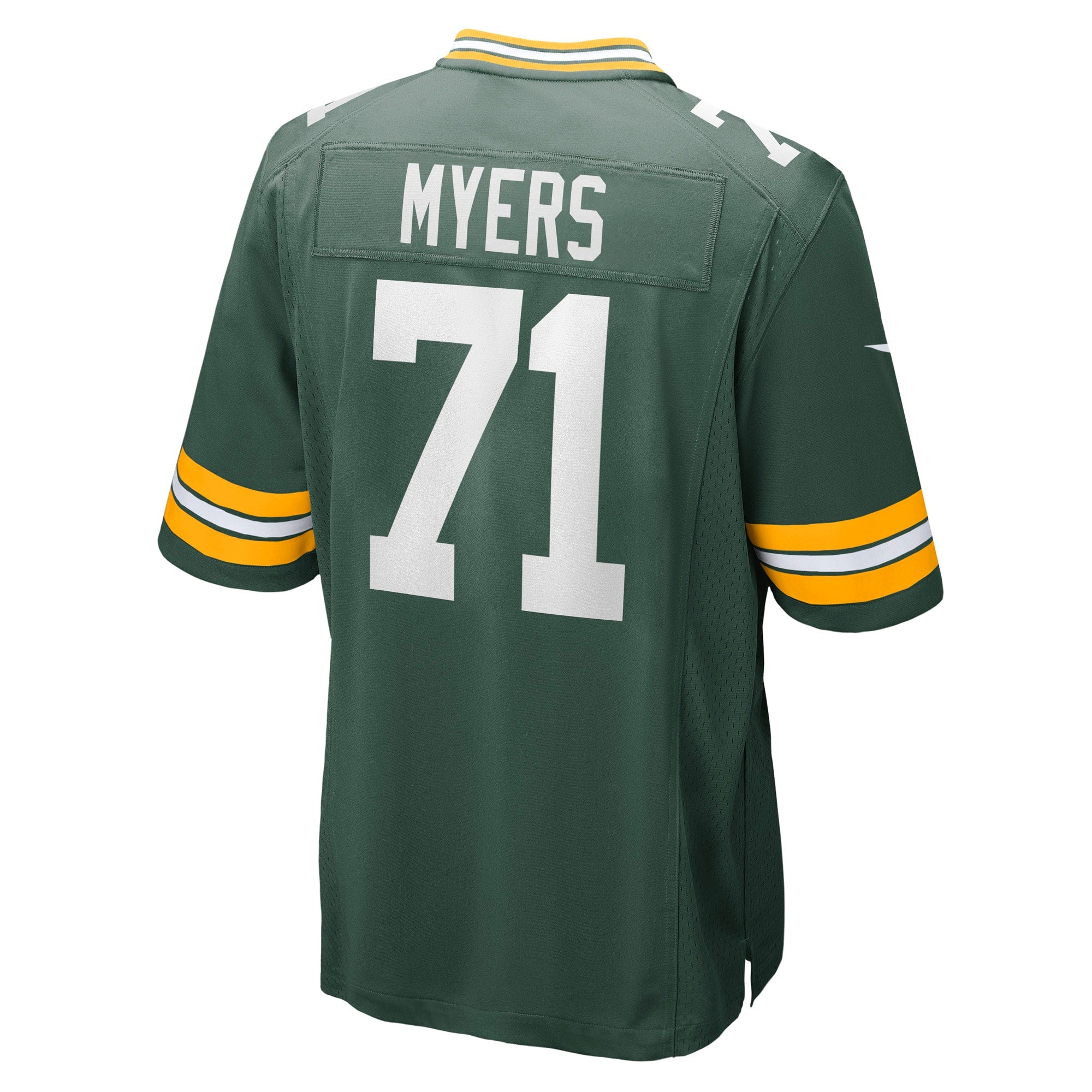Men's Nike Josh Myers Green Green Bay Packers Game Jersey - PersonalJerseys