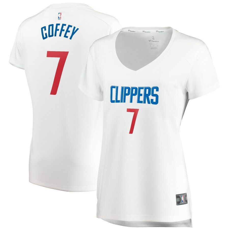 Amir Coffey LA Clippers Branded Women's Fast Break Jersey White - Association Edition - Friend Lounge Store - Shop for All Things Jerseys Sports - PersonalJerseys