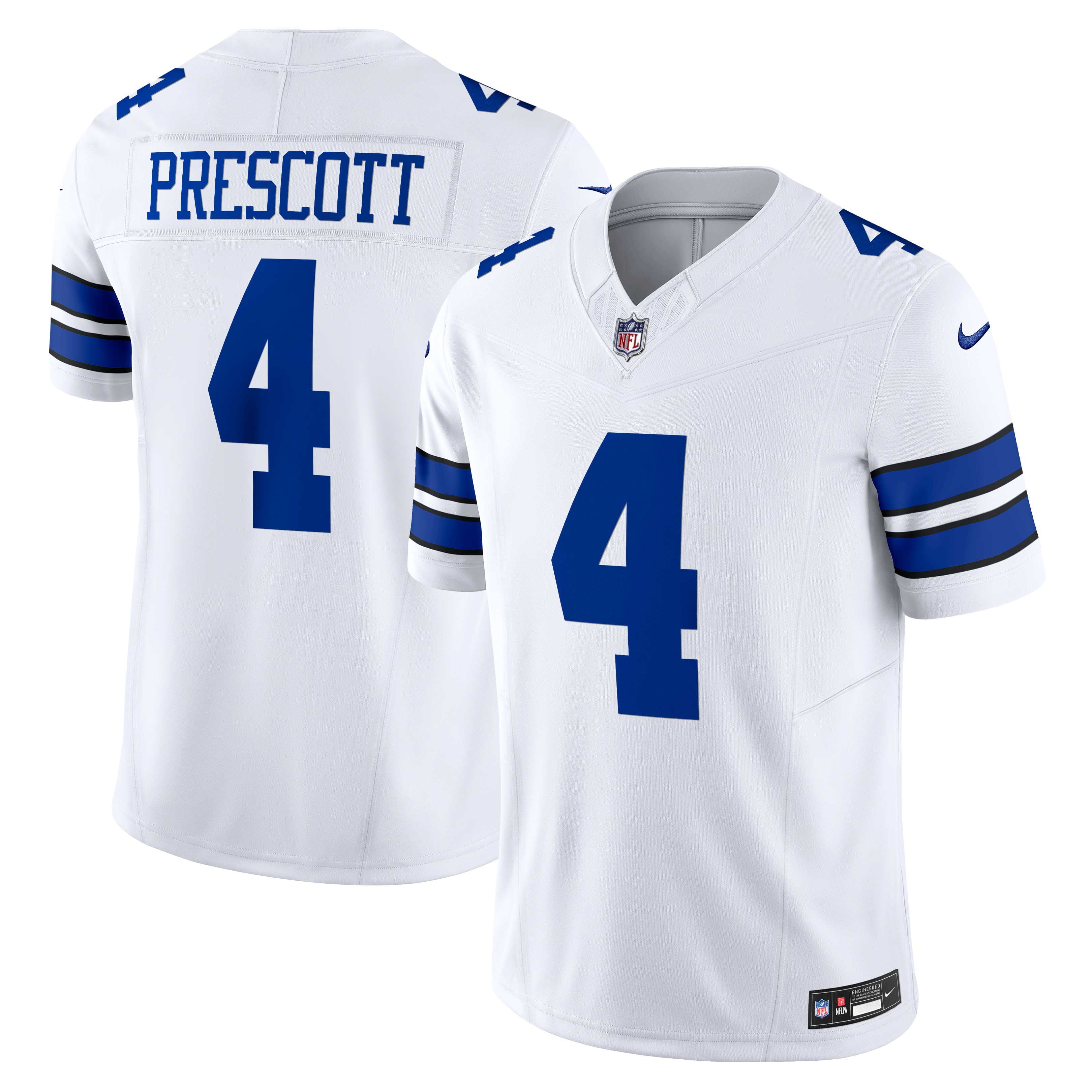 Men's Nike Dak Prescott White Dallas Cowboys Vapor F.U.S.E. Limited Jersey - PersonalJerseys