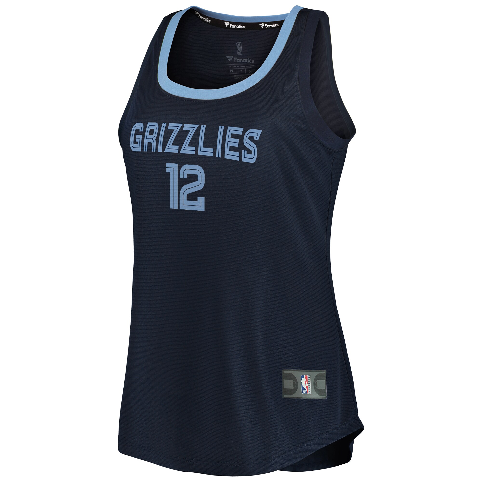 Ja Morant Memphis Grizzlies Fanatics Branded Women's 2019/20 Fast Break Team Tank Jersey - Icon Edition - Navy - PersonalJerseys