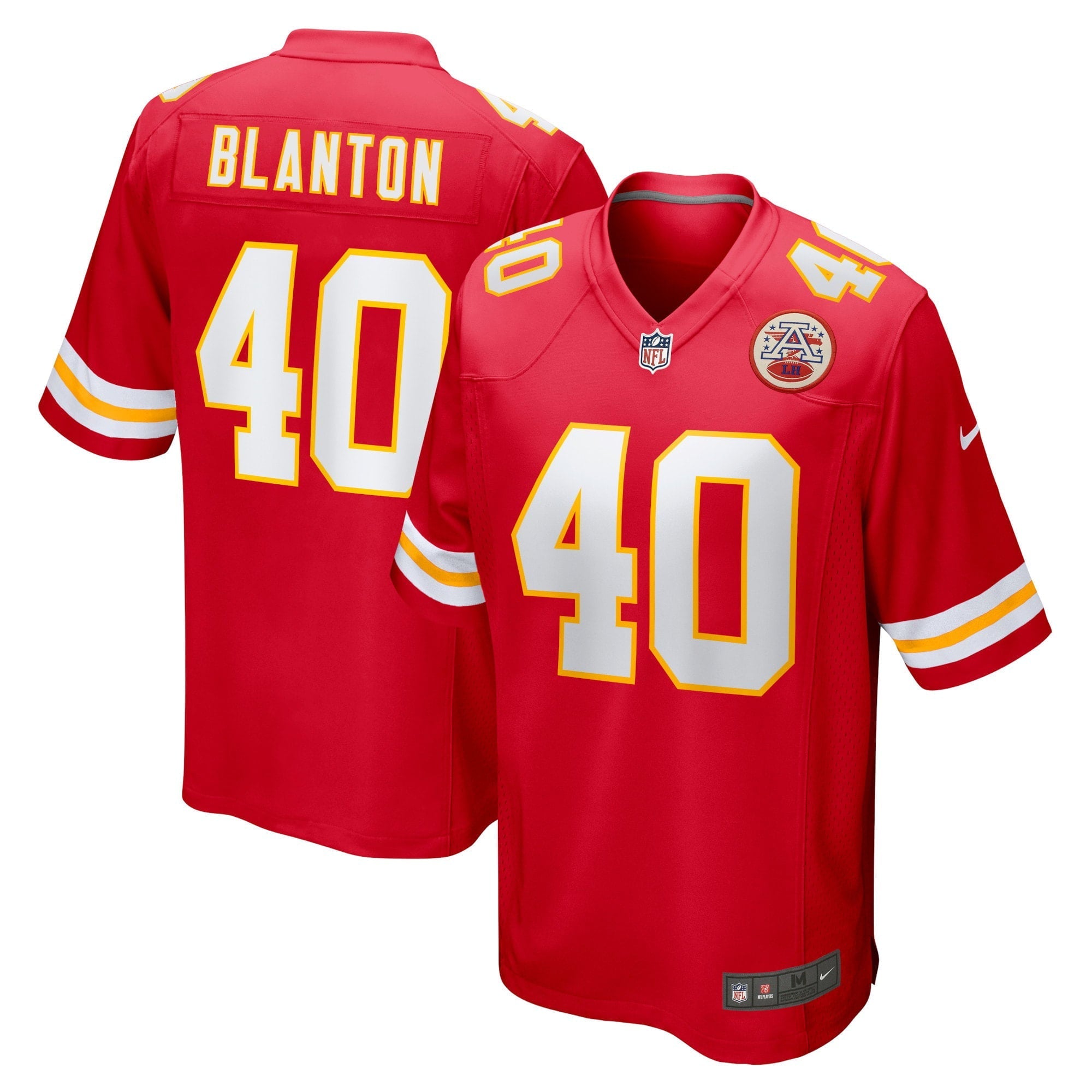 Men's Nike Kendall Blanton Red Kansas City Chiefs Home Game Player Jersey - PersonalJerseys