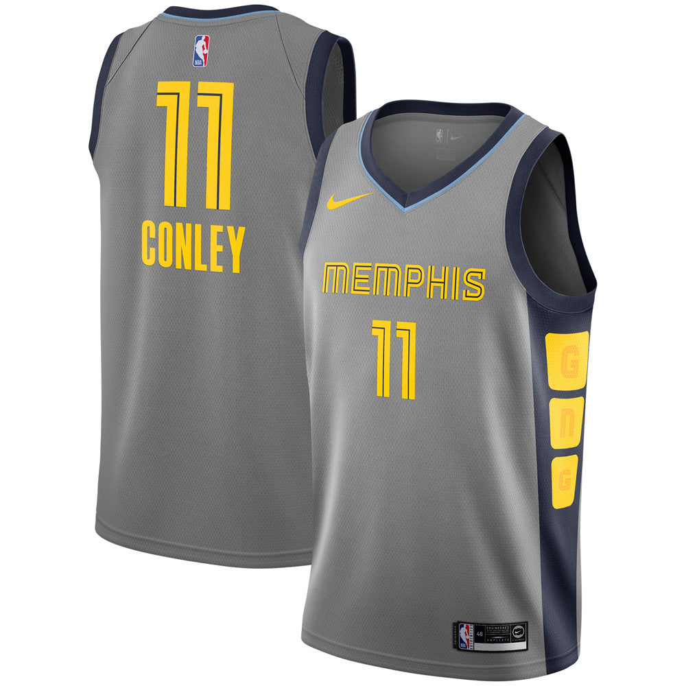 Men's Memphis Grizzlies Mike Conley City Edition Jersey - Gray - Sports Wear Jersey - PersonalJerseys
