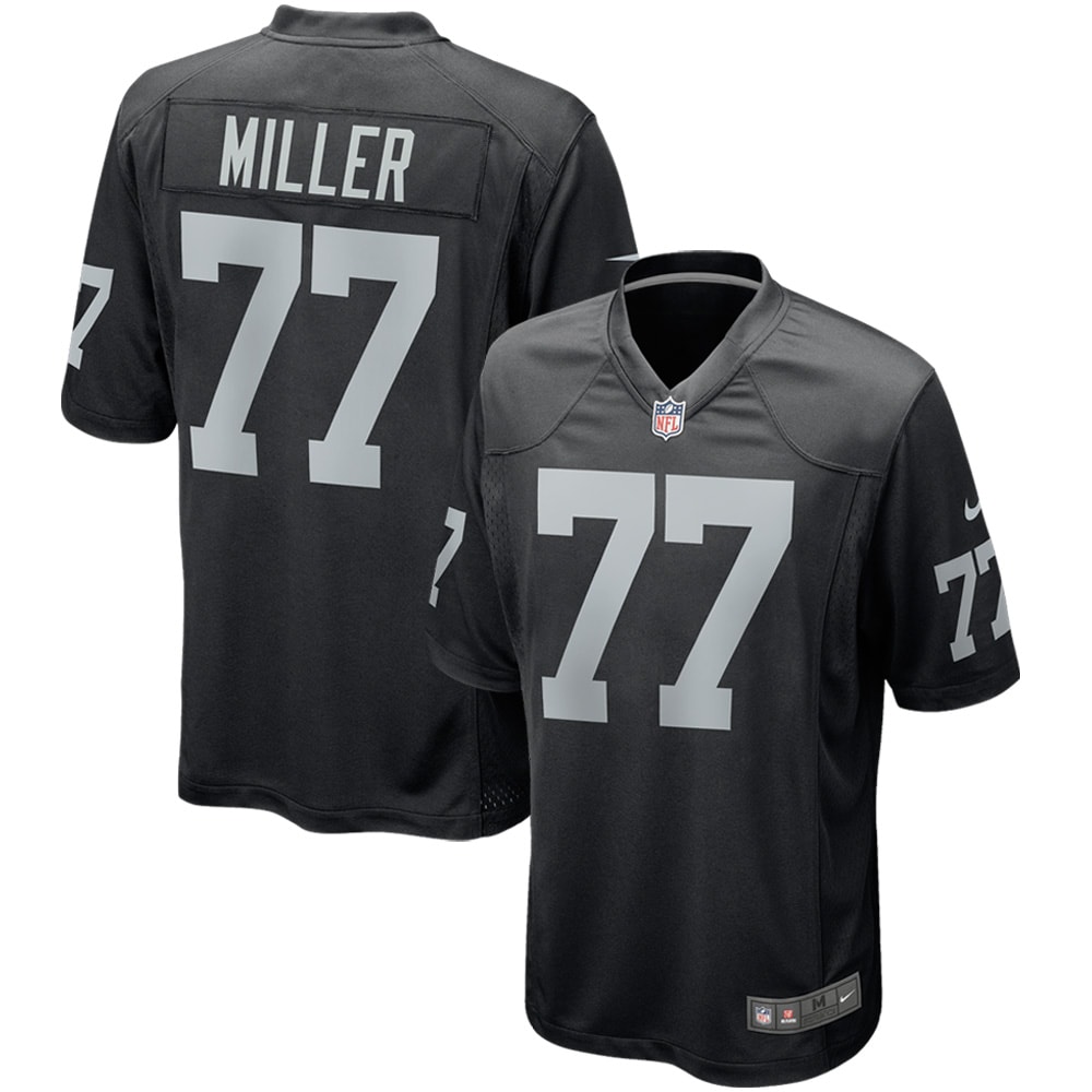 Las Vegas Raiders Kolton Miller Black Game Player Jersey for Youth Women Men - Friend Lounge Store - Shop for All Things Jerseys Sports - PersonalJerseys