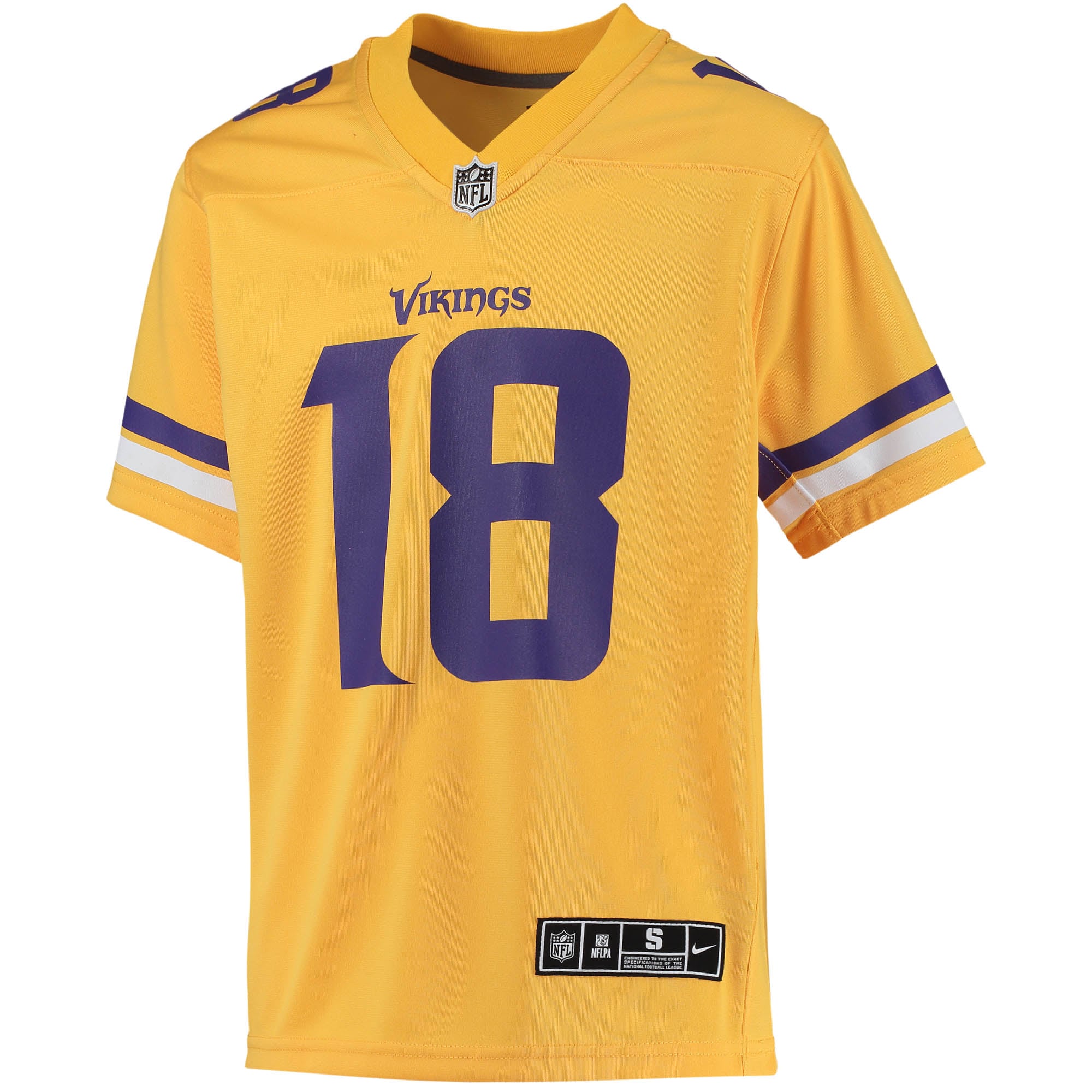Justin Jefferson Minnesota Vikings Nike Youth Inverted Team Game Jersey - Gold - PersonalJerseys