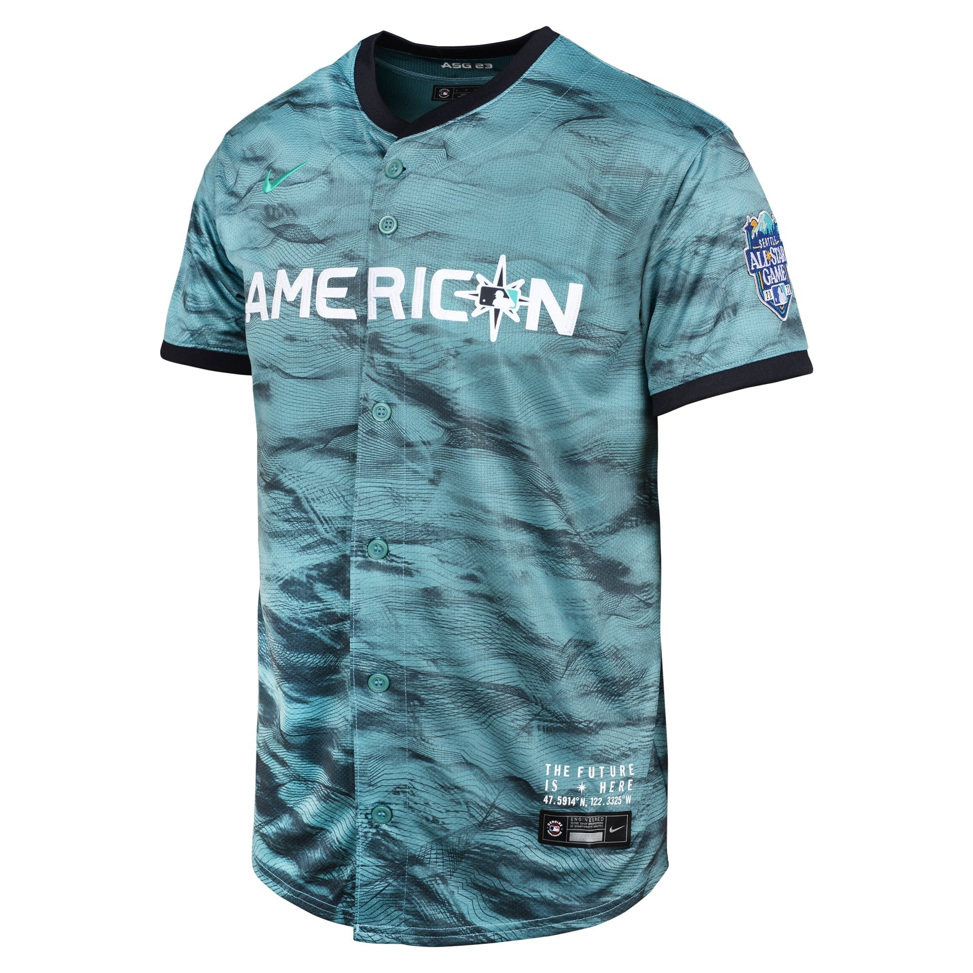 Youth Nike  Teal American League Seattle Mariners 2023 MLB All-Star Game Limited Jersey - PersonalJerseys