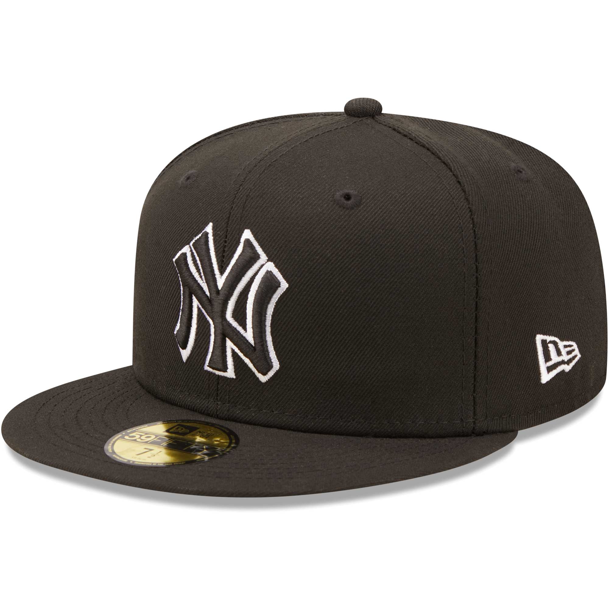 New York Yankees New Era  Black on Black Dub 59FIFTY Fitted Hat - PersonalJerseys