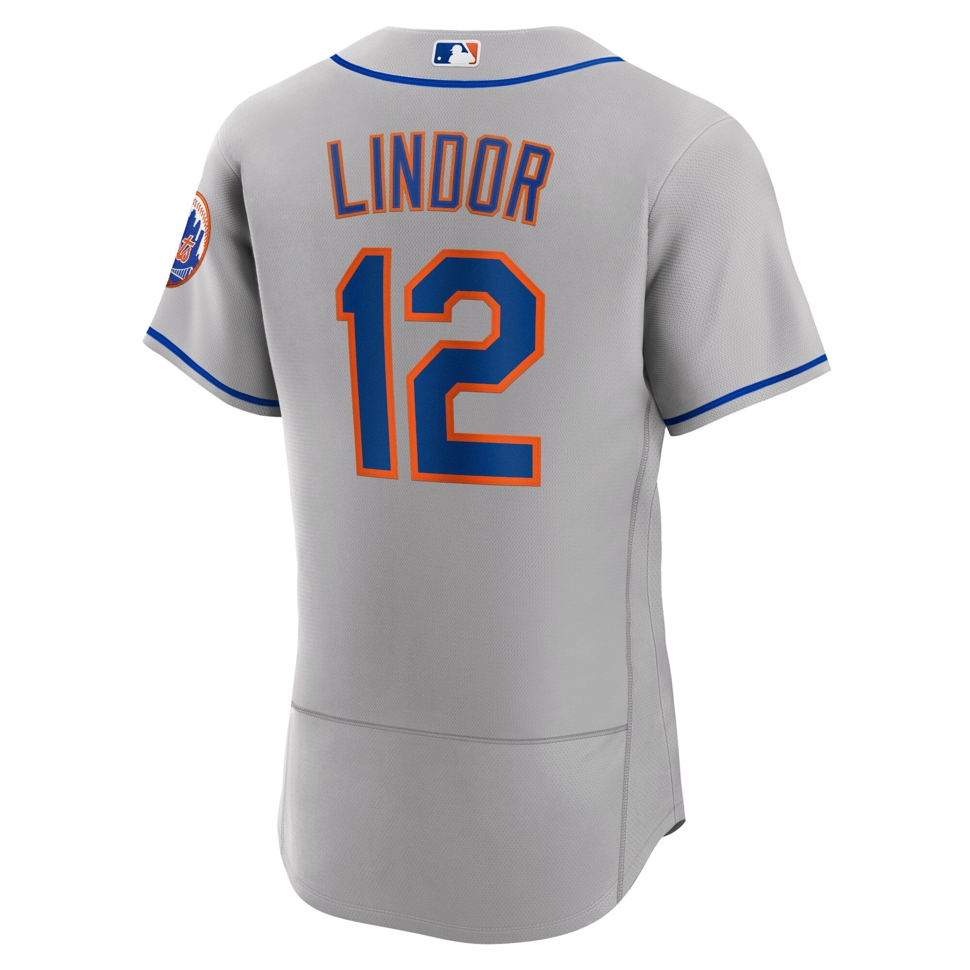 Men's Nike Francisco Lindor Gray New York Mets Road Authentic Player Jersey - PersonalJerseys