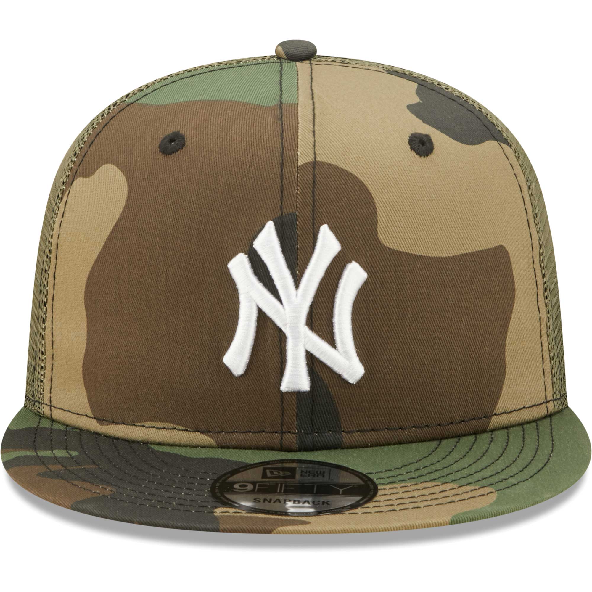 New York Yankees New Era Trucker 9FIFTY Snapback Hat - Camo - PersonalJerseys