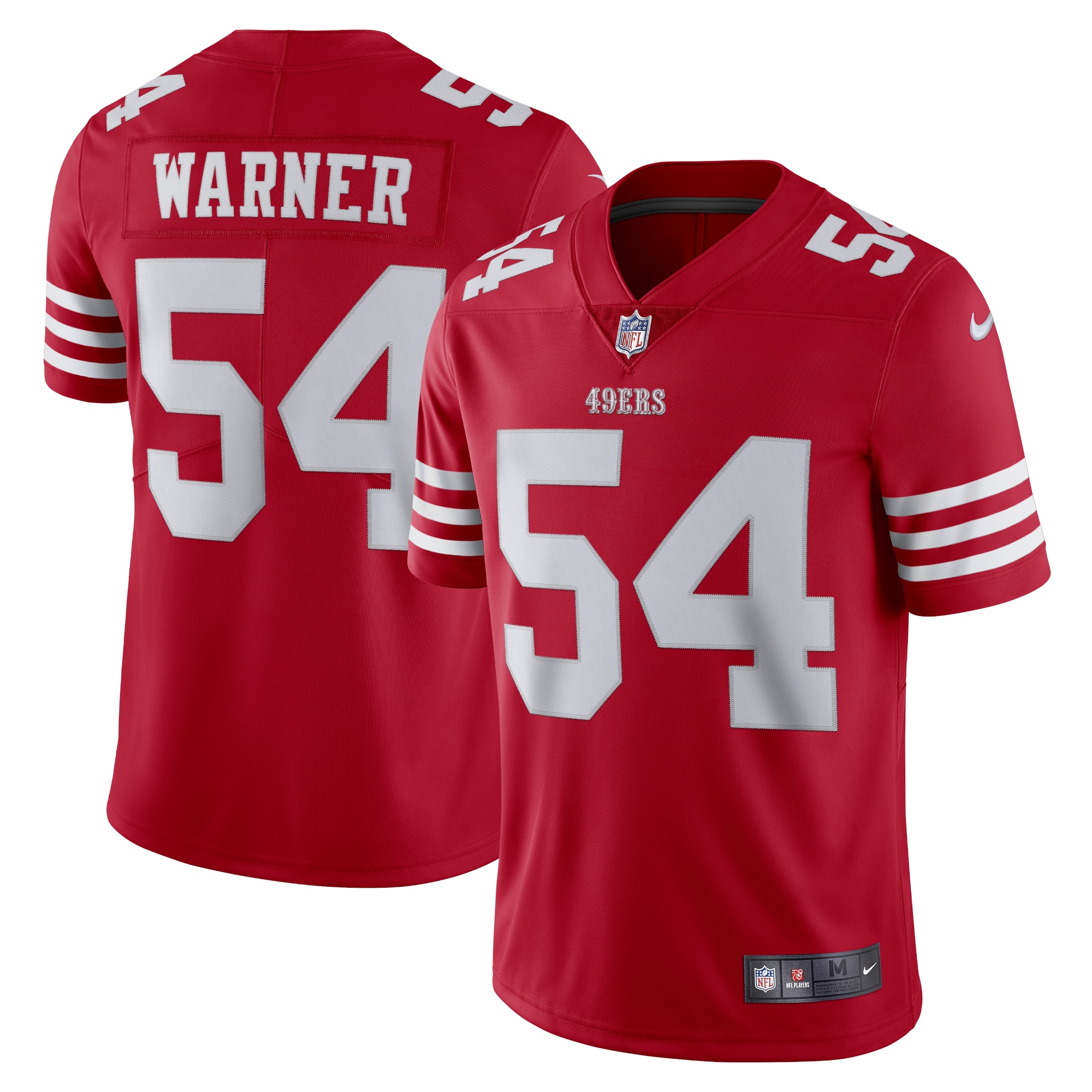 Fred Warner San Francisco 49ers Nike Vapor Limited Jersey - Scarlet - PersonalJerseys