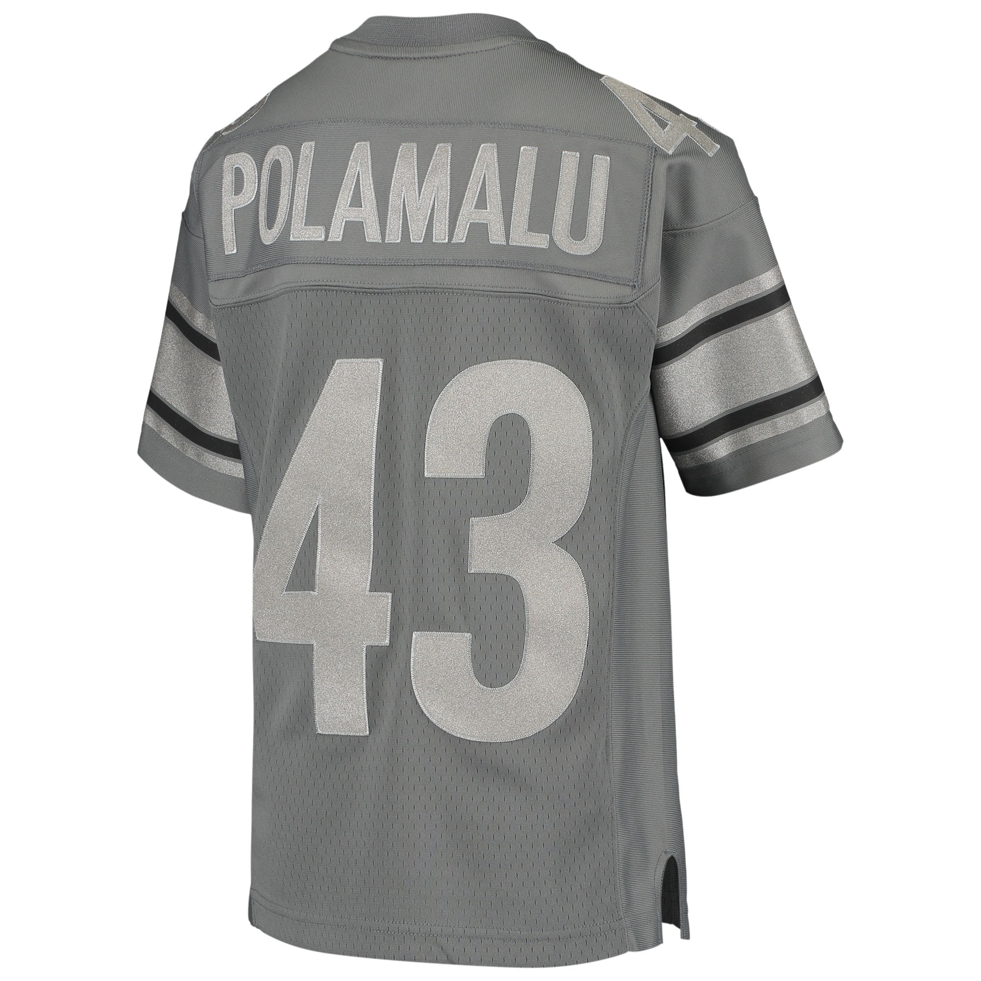 Troy Polamalu Pittsburgh Steelers Mitchell & Ness Youth 2005 Retired Player Metal Replica Jersey - Charcoal - PersonalJerseys