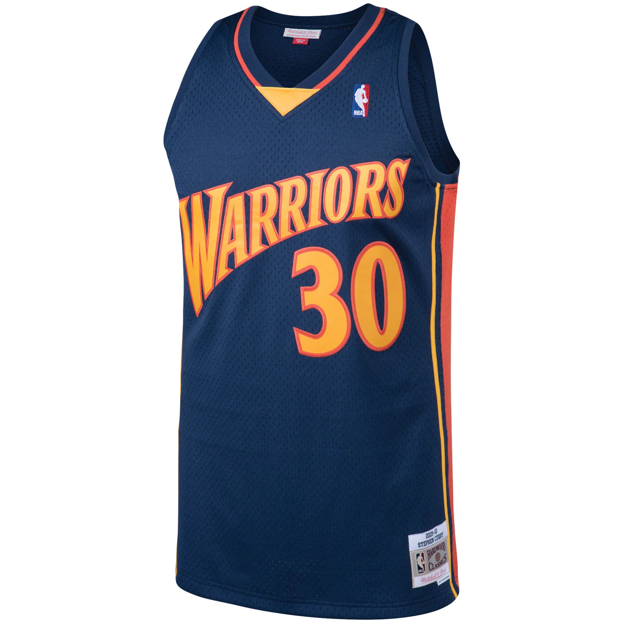 Stephen Curry Golden State Warriors Mitchell & Ness Big & Tall Hardwood Classics Jersey - Navy - PersonalJerseys