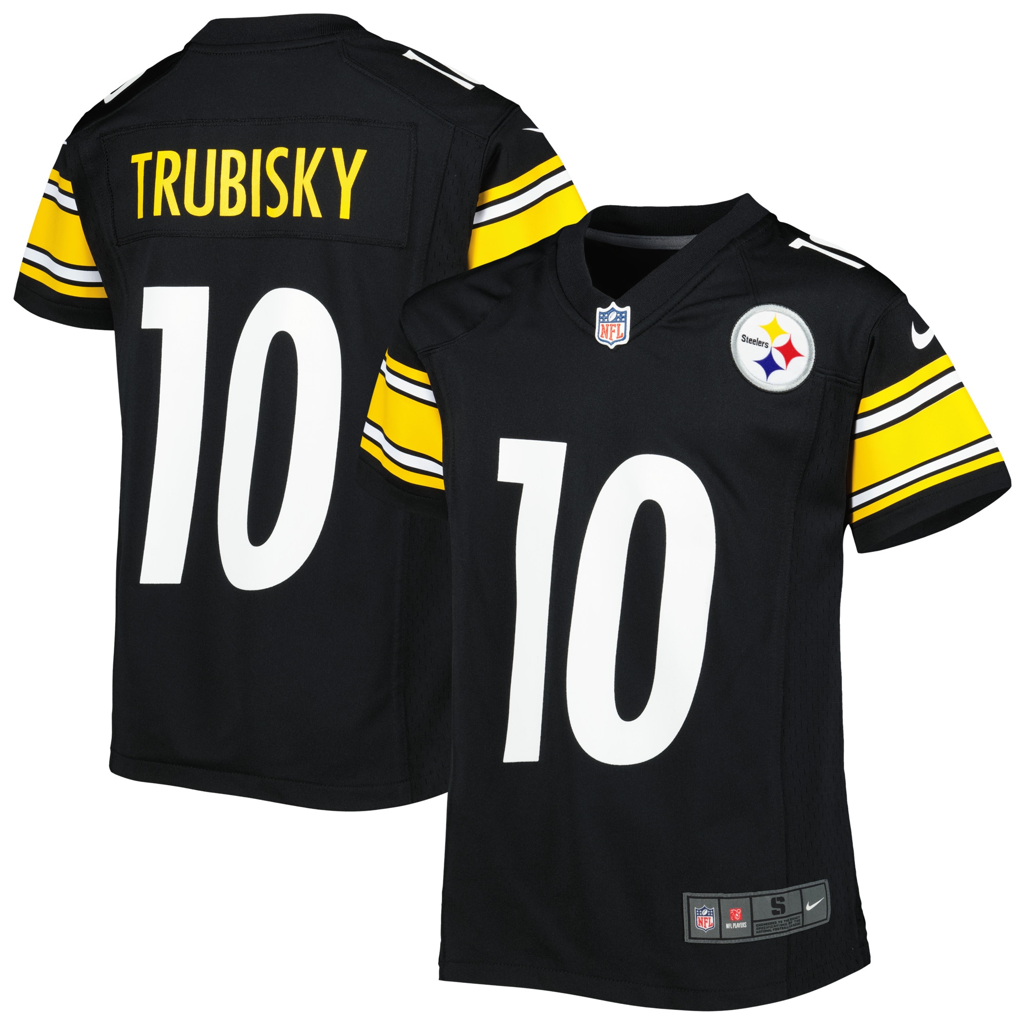 Mitchell Trubisky Pittsburgh Steelers Nike Youth Game Jersey - Black - PersonalJerseys