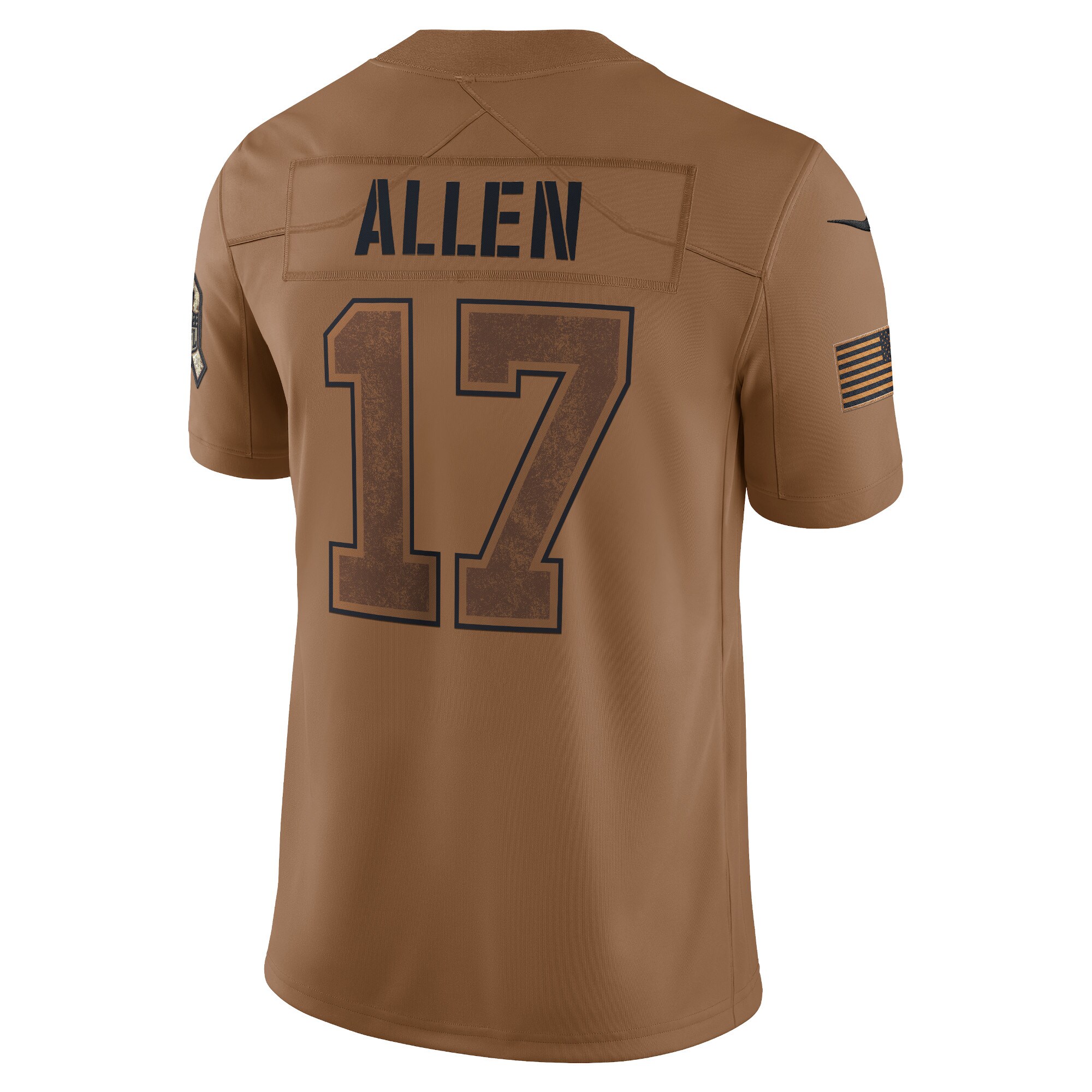Josh Allen Buffalo Bills Nike 2023 Salute To Service Limited Jersey - Brown - PersonalJerseys