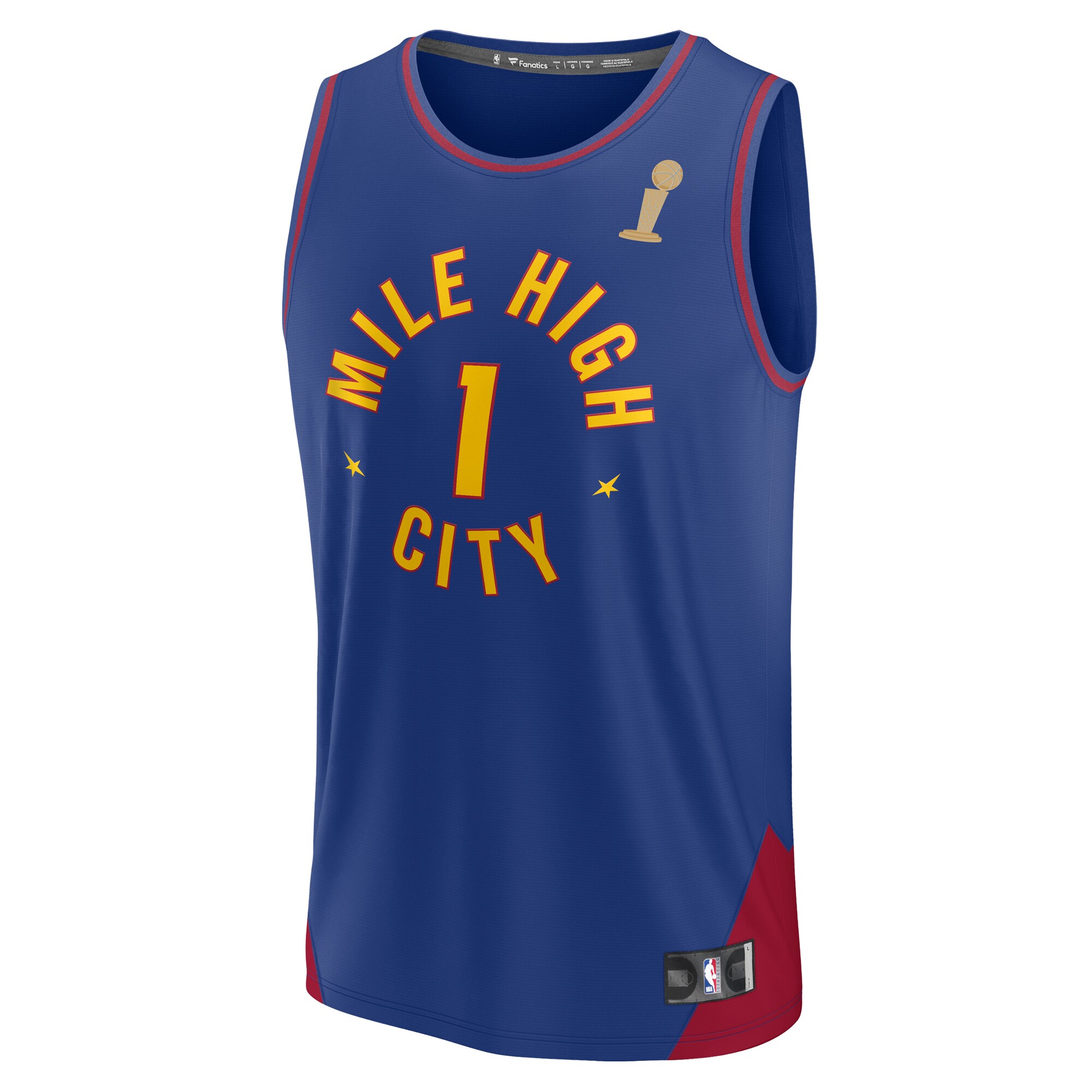 Michael Porter Jr. Denver Nuggets Fanatics Branded Blue 2023 NBA Finals Champions Fast Break Player Jersey - Statement Edition - PersonalJerseys