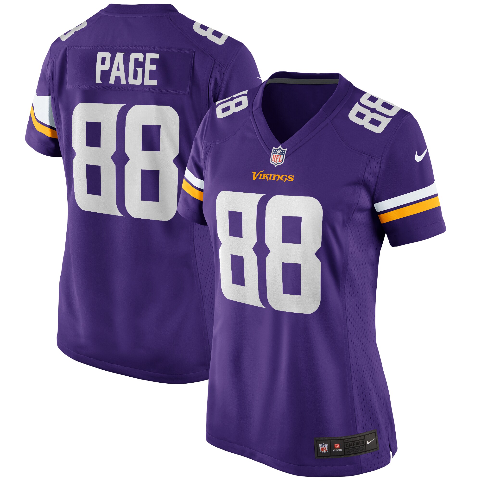 Minnesota Vikings Alan Page Purple Game Retired Player Jersey for Youth Women Men - Friend Lounge Store - Shop for All Things Jerseys Sports - PersonalJerseys