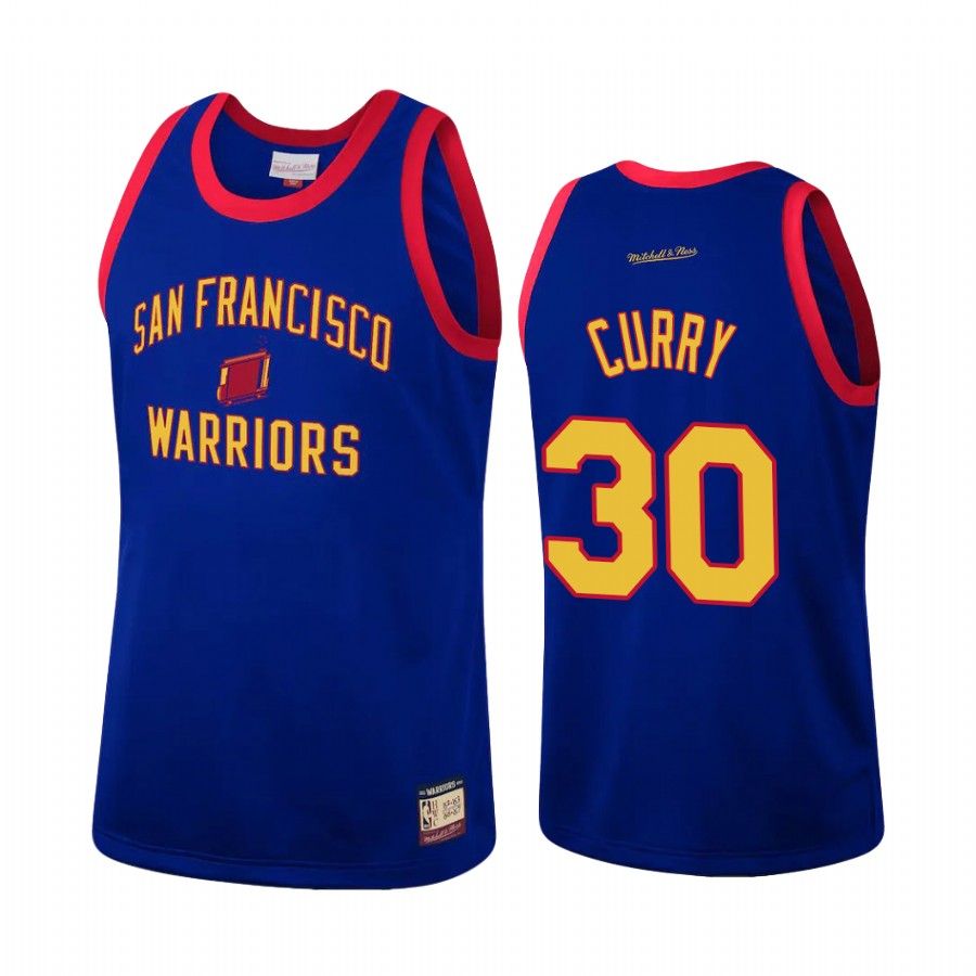 Stephen Curry #30 Golden State Warriors Royal Hardwood Classics Jersey - Friend Lounge Store - Shop for All Things Jerseys Sports - PersonalJerseys