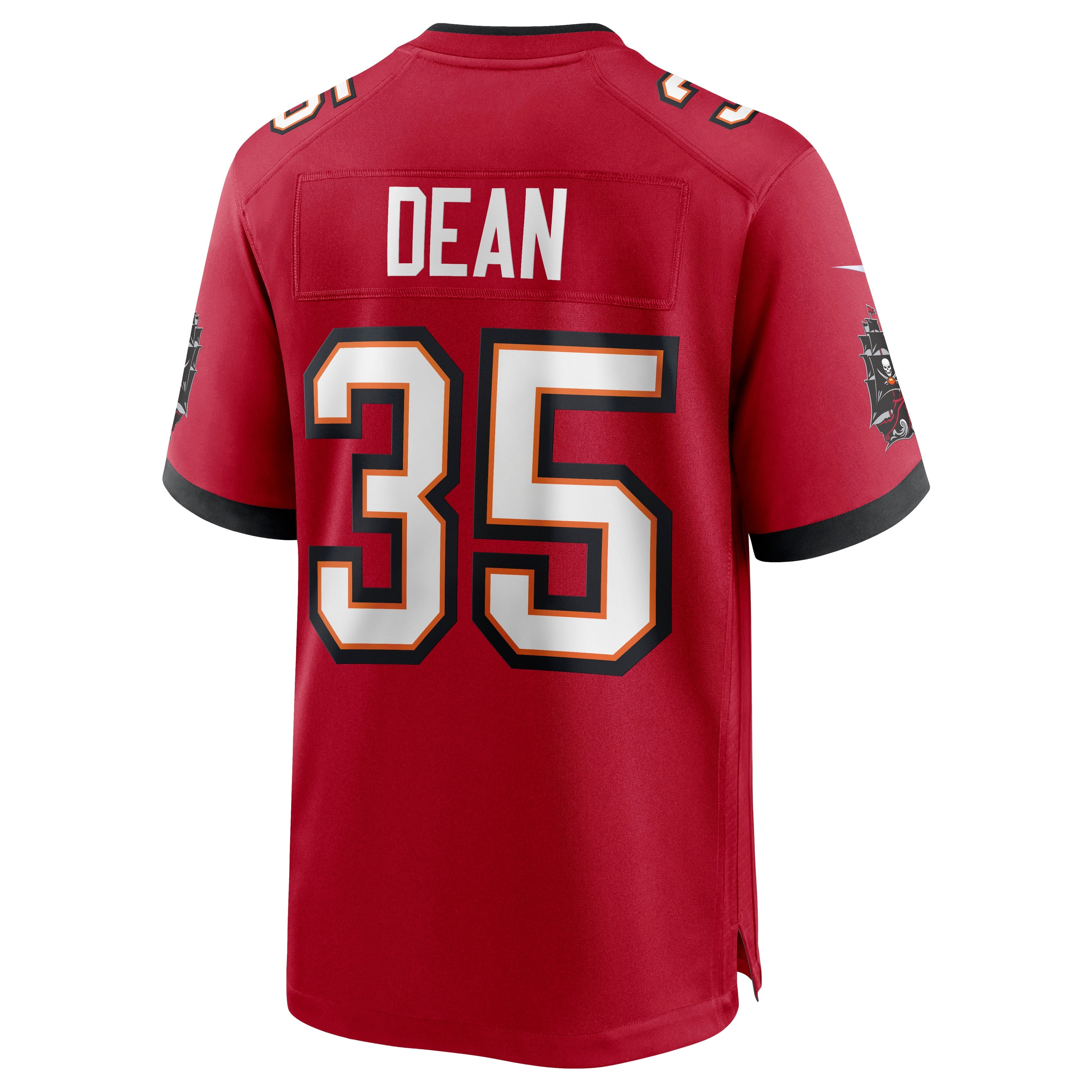 Men's Nike Jamel Dean Red Tampa Bay Buccaneers Game Jersey - PersonalJerseys