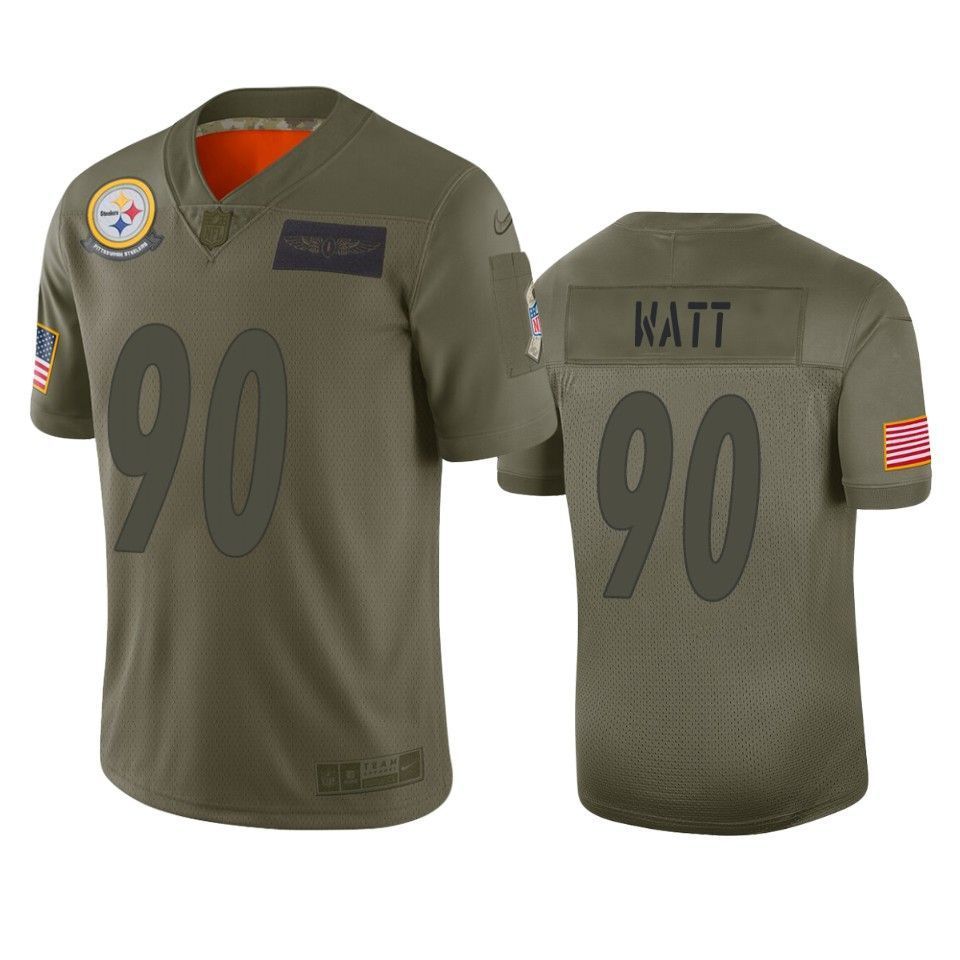 Pittsburgh Steelers T.J. Watt Camo 2019 Salute to Service Limited Jersey - Friend Lounge Store - Shop for All Things Jerseys Sports - PersonalJerseys