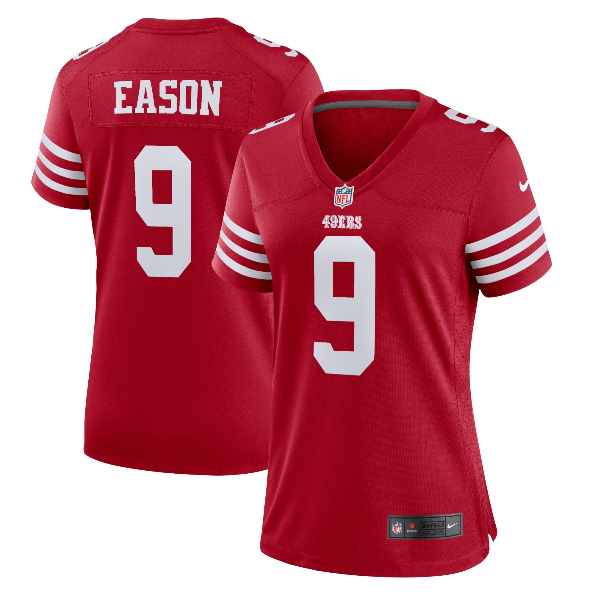 Women's Nike Jacob Eason Scarlet San Francisco 49ers Home Game Player Jersey - PersonalJerseys