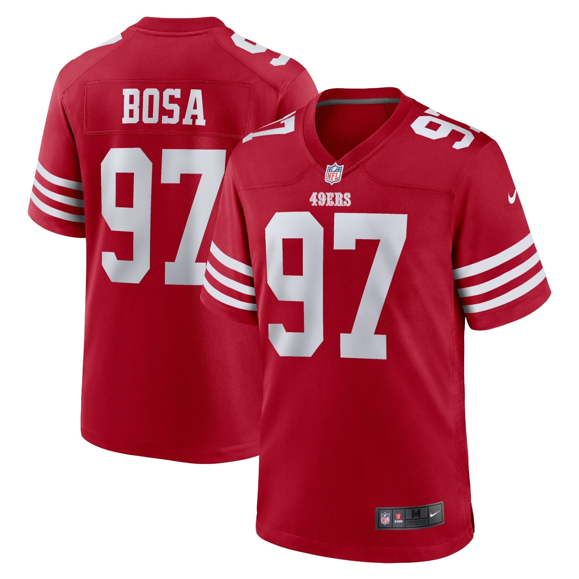 Men's Nike Nick Bosa Scarlet San Francisco 49ers Player Game Jersey - PersonalJerseys