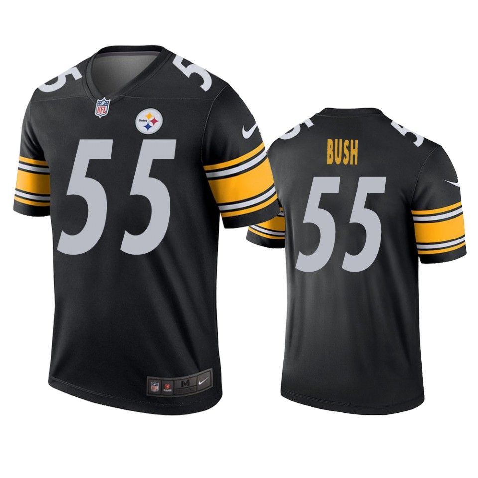 Pittsburgh Steelers #55 Devin Bush Black Legend Jersey - Friend Lounge Store - Shop for All Things Jerseys Sports - PersonalJerseys