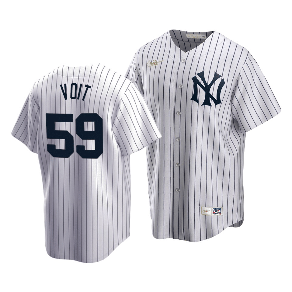 Men's New York Yankees Luke Voit #59 Cooperstown Collection White Home Jersey - Friend Lounge Store - Shop for All Things Jerseys Sports - PersonalJerseys