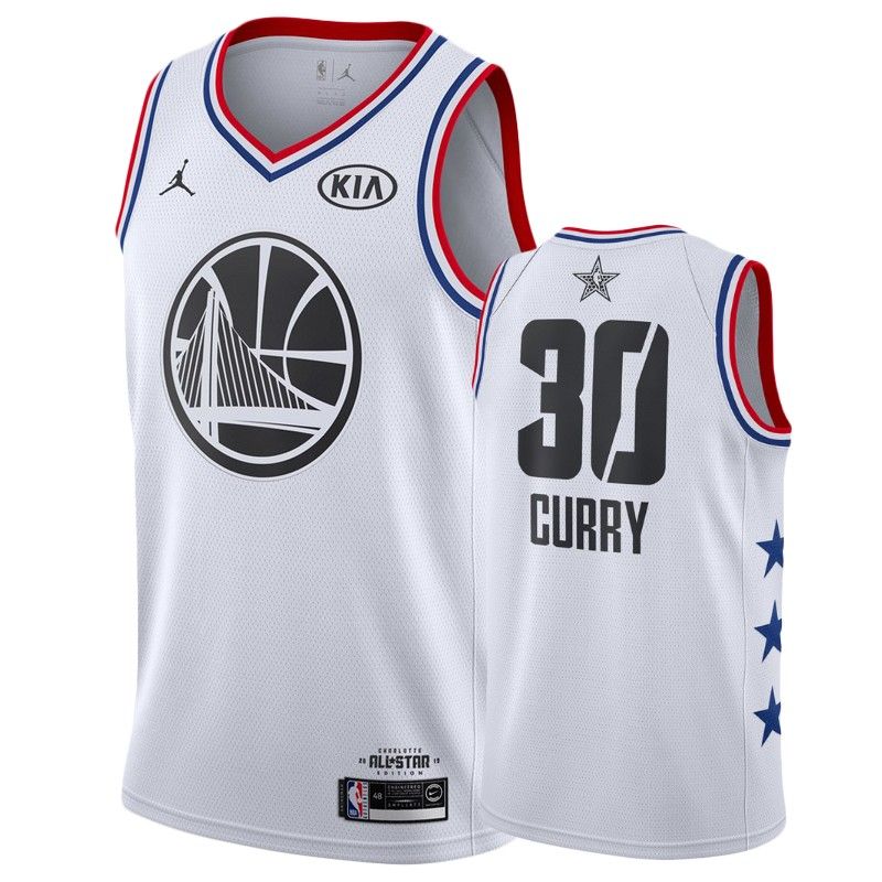 Men's Golden State Warriors #30 Stephen Curry 2019 All-Star Jersey - White - Friend Lounge Store - Shop for All Things Jerseys Sports - PersonalJerseys