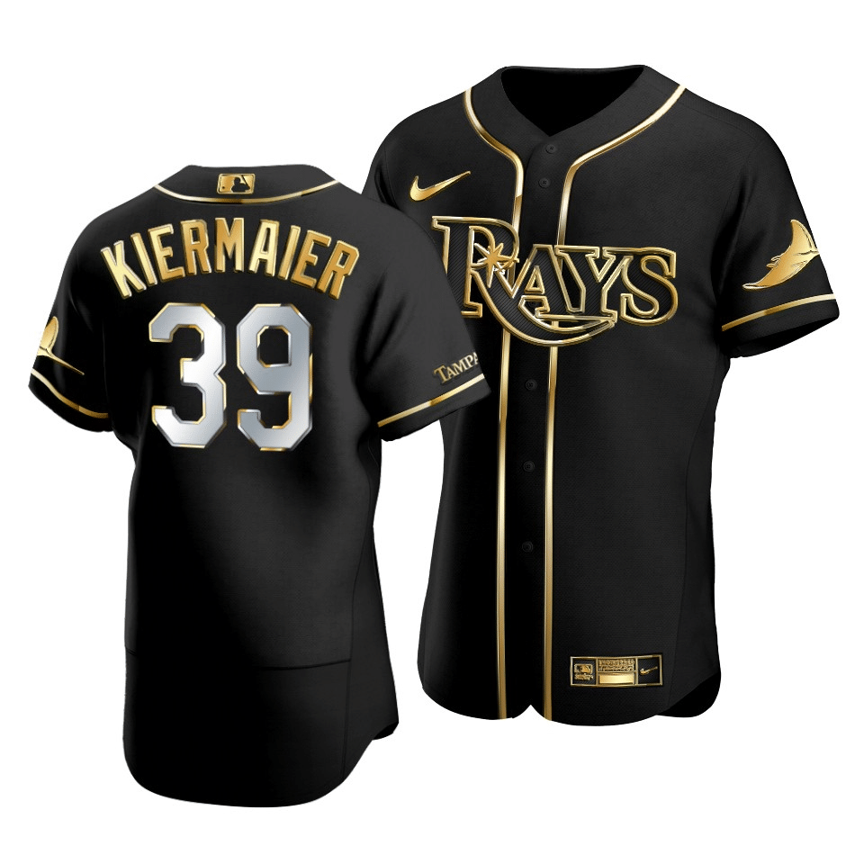 Men's Tampa Bay Rays Kevin Kiermaier #39 Gold Edition Black Jersey - Friend Lounge Store - Shop for All Things Jerseys Sports - PersonalJerseys