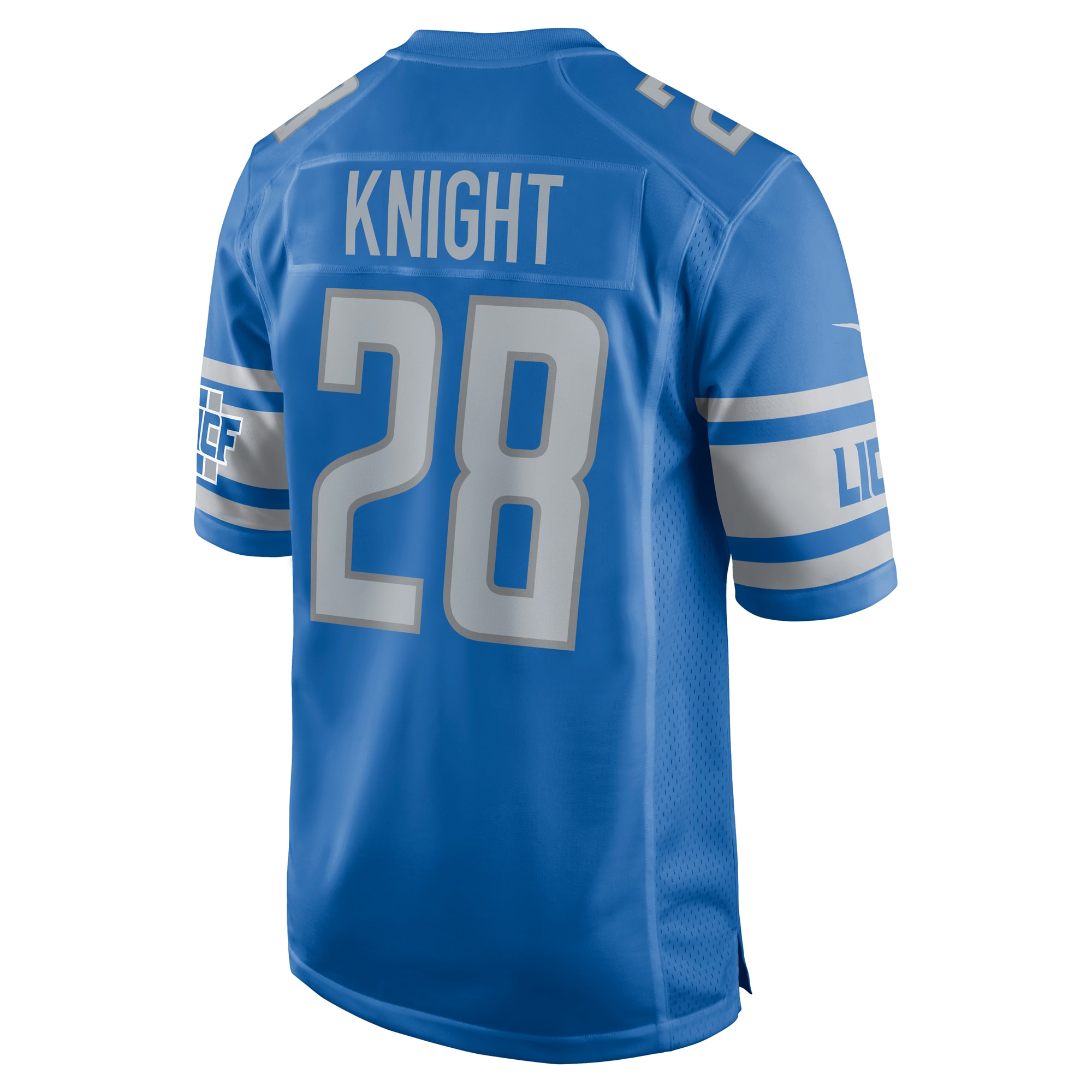 Zonovan Knight Detroit Lions Nike Team Game Jersey -  Blue - PersonalJerseys