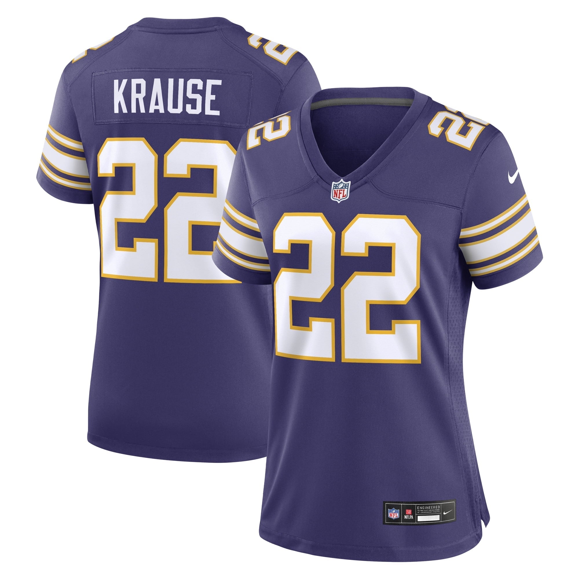 Women's Nike Paul Krause Purple Minnesota Vikings Classic Retired Player Jersey - PersonalJerseys