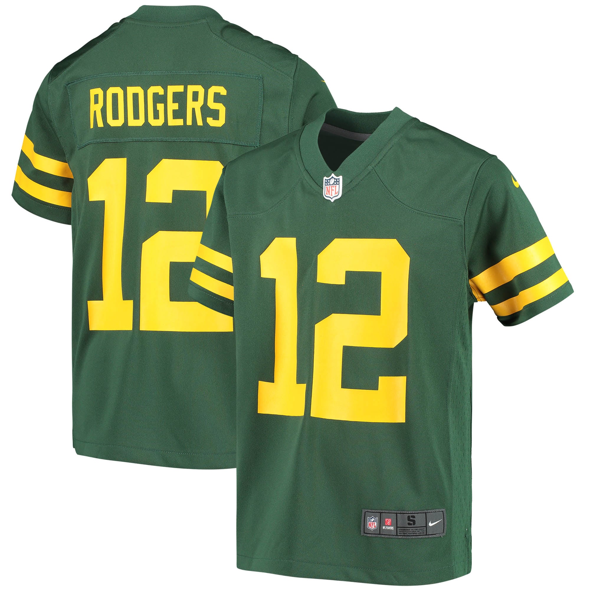 Aaron Rodgers Green Bay Packers Nike Youth Game Jersey - Green - PersonalJerseys