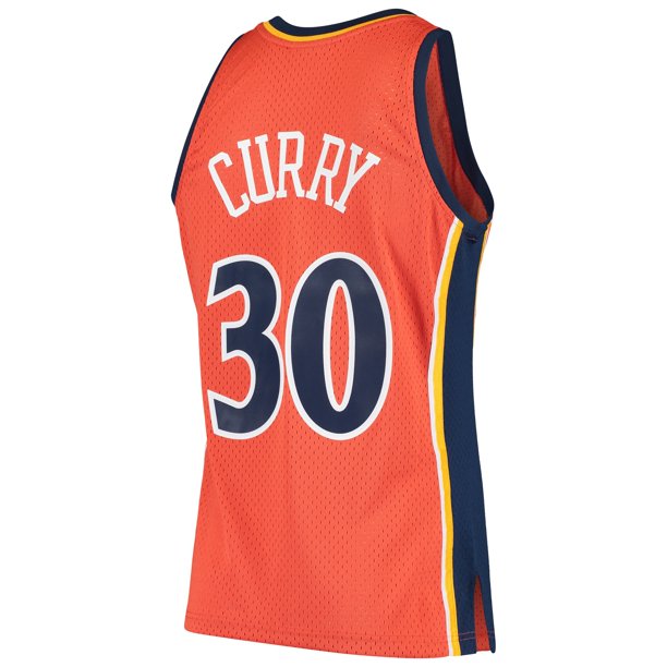 Men's Mitchell & Ness Stephen Curry Orange Golden State Warriors 2009-2010 Hardwood Classics Swingman Jersey - Sports Wear Jersey - PersonalJerseys