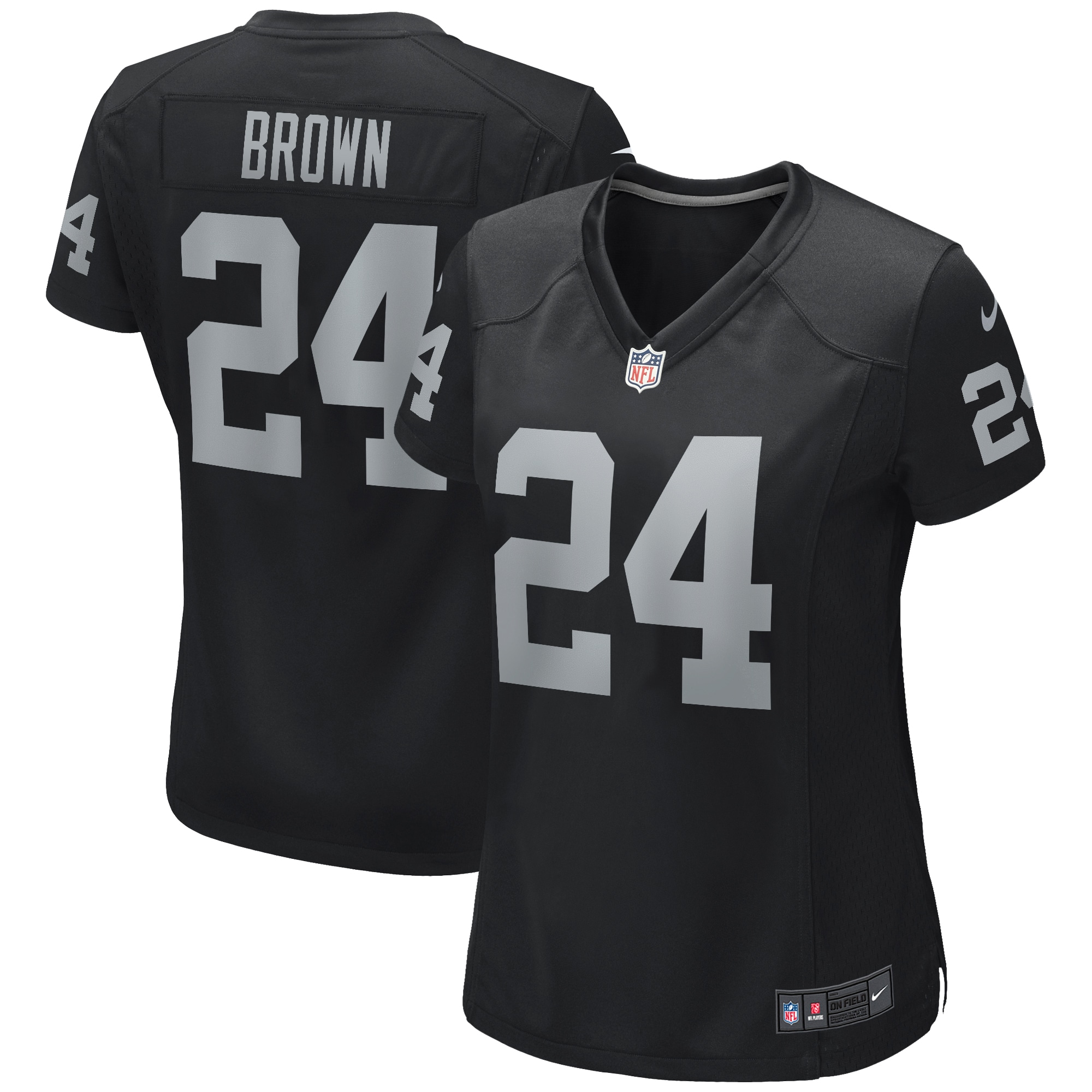 Willie Brown Las Vegas Raiders Nike Women's Game Retired Player Jersey - Black - PersonalJerseys