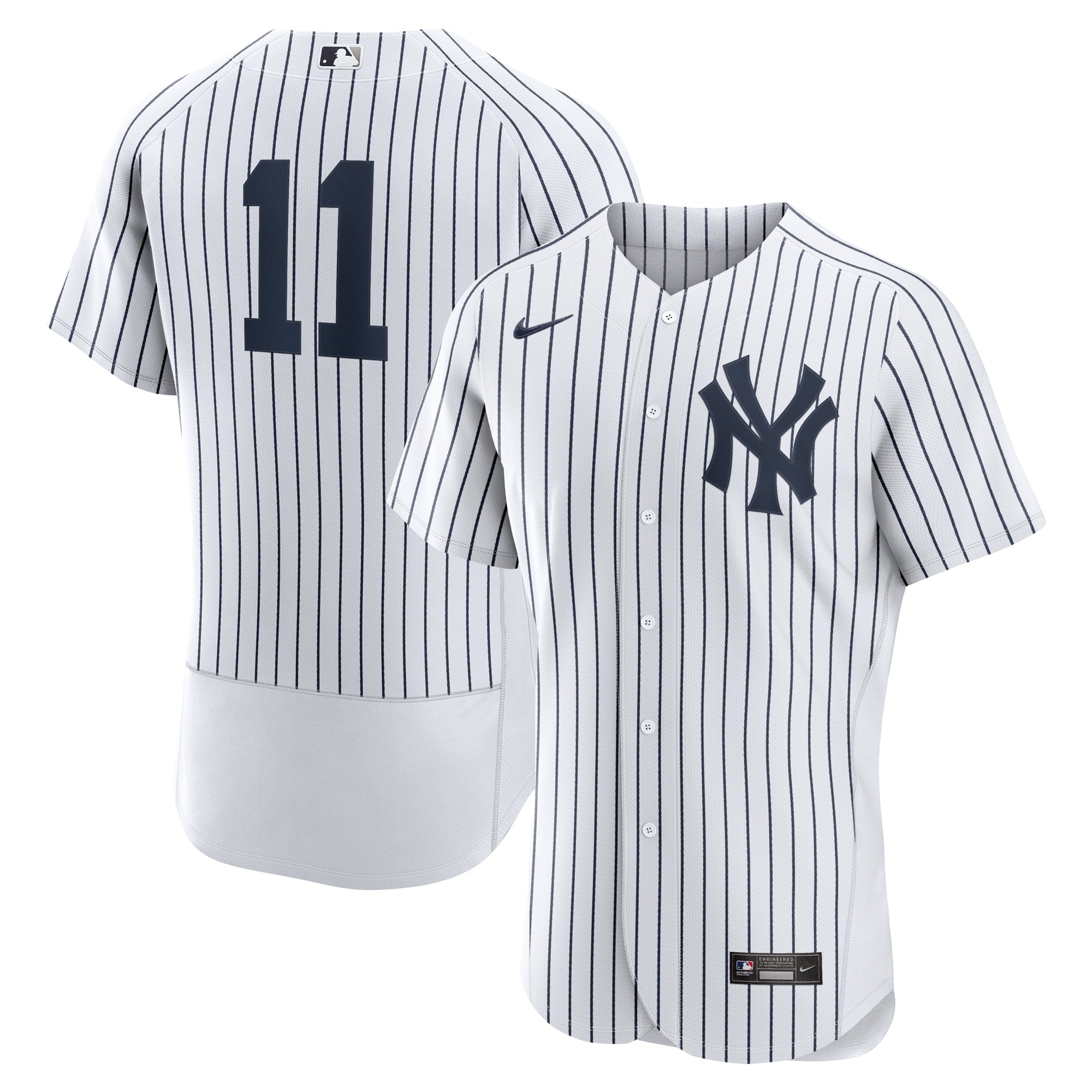 Men's Nike Anthony Volpe White/Navy New York Yankees Home Authentic Jersey - PersonalJerseys