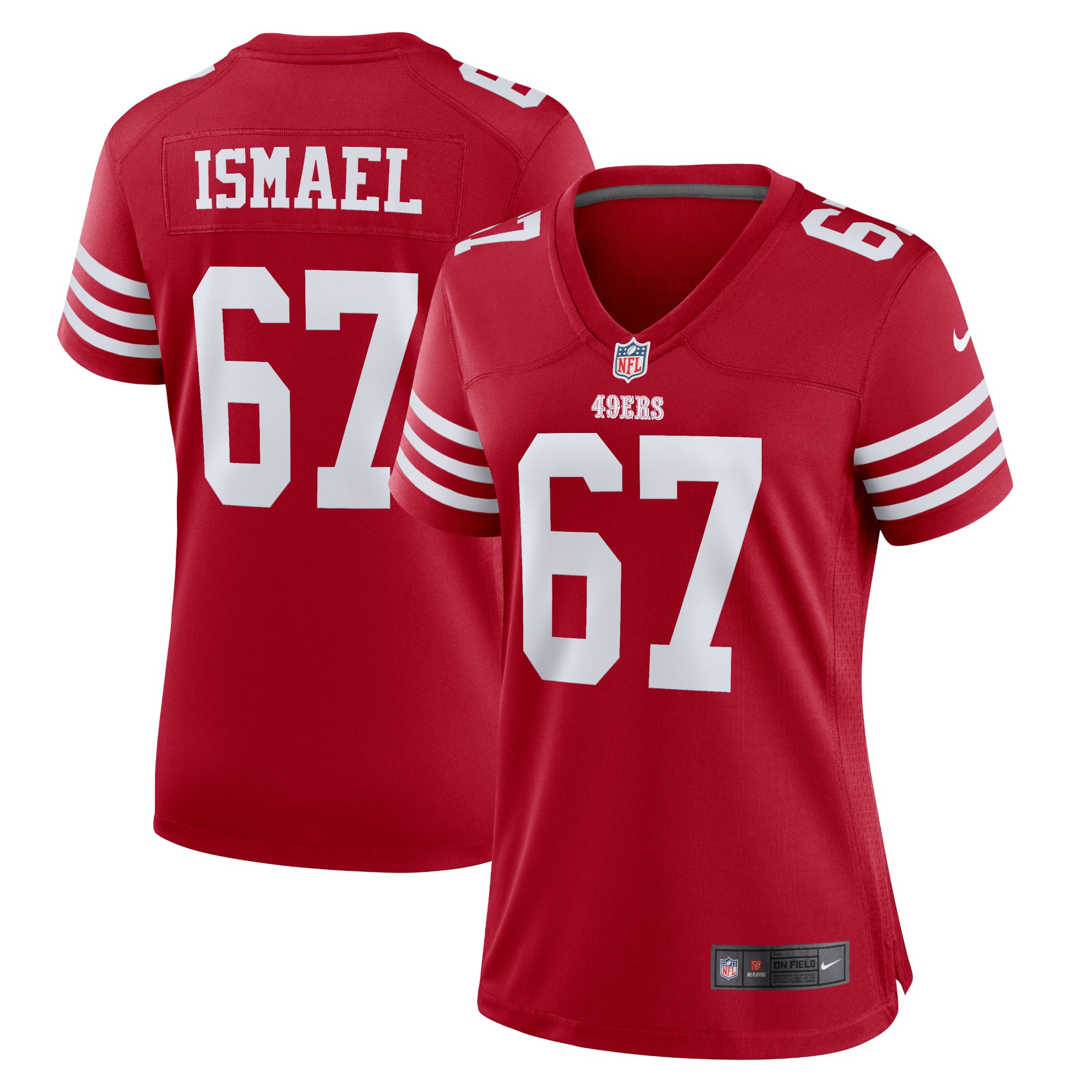 San Francisco 49ers Keith Ismael Scarlet Home Game Player Jersey for Youth Women Men - Friend Lounge Store - Shop for All Things Jerseys Sports - PersonalJerseys