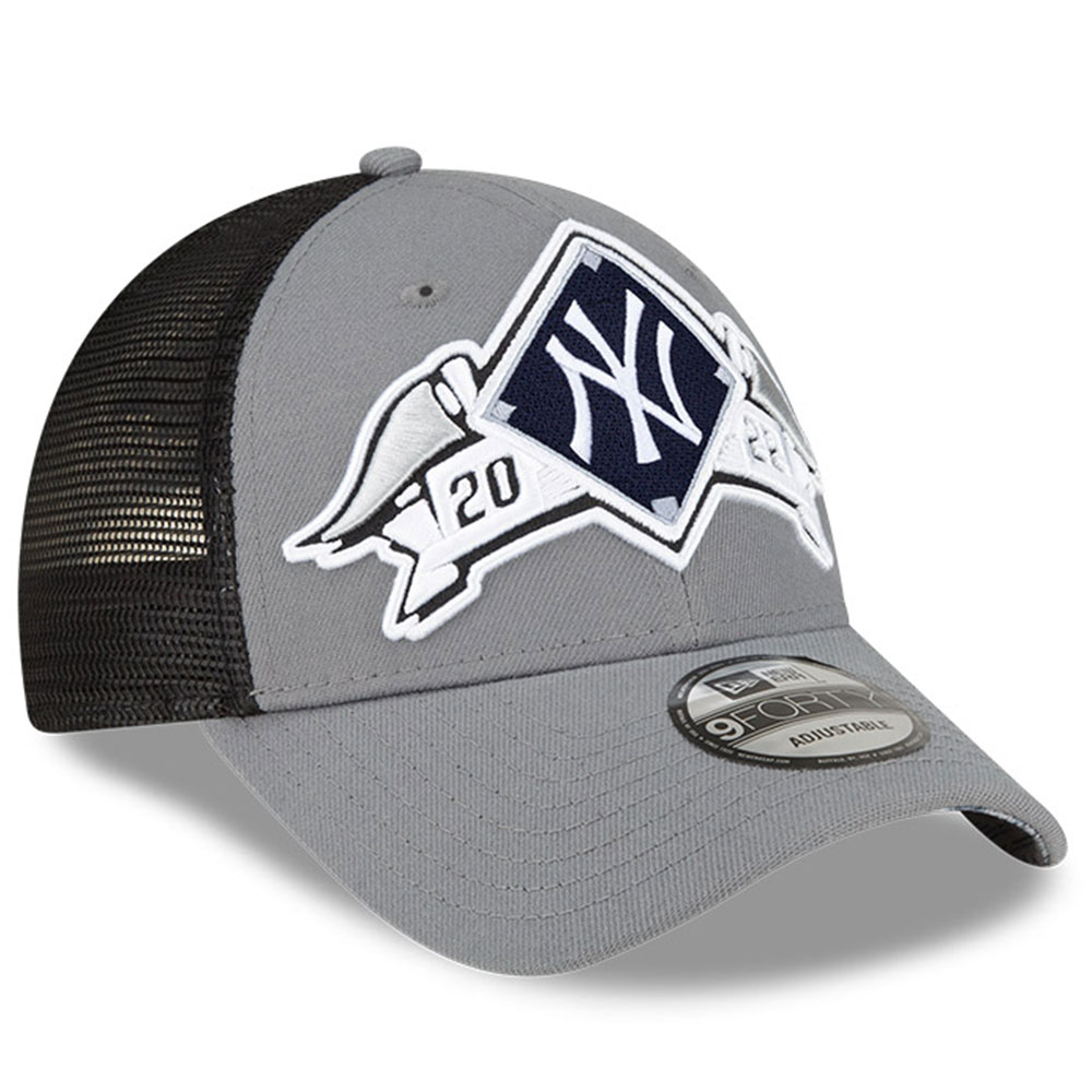 New York Yankees New Era 2022 Division Series Winner Locker Room 9FORTY Snapback Hat - Gray - PersonalJerseys