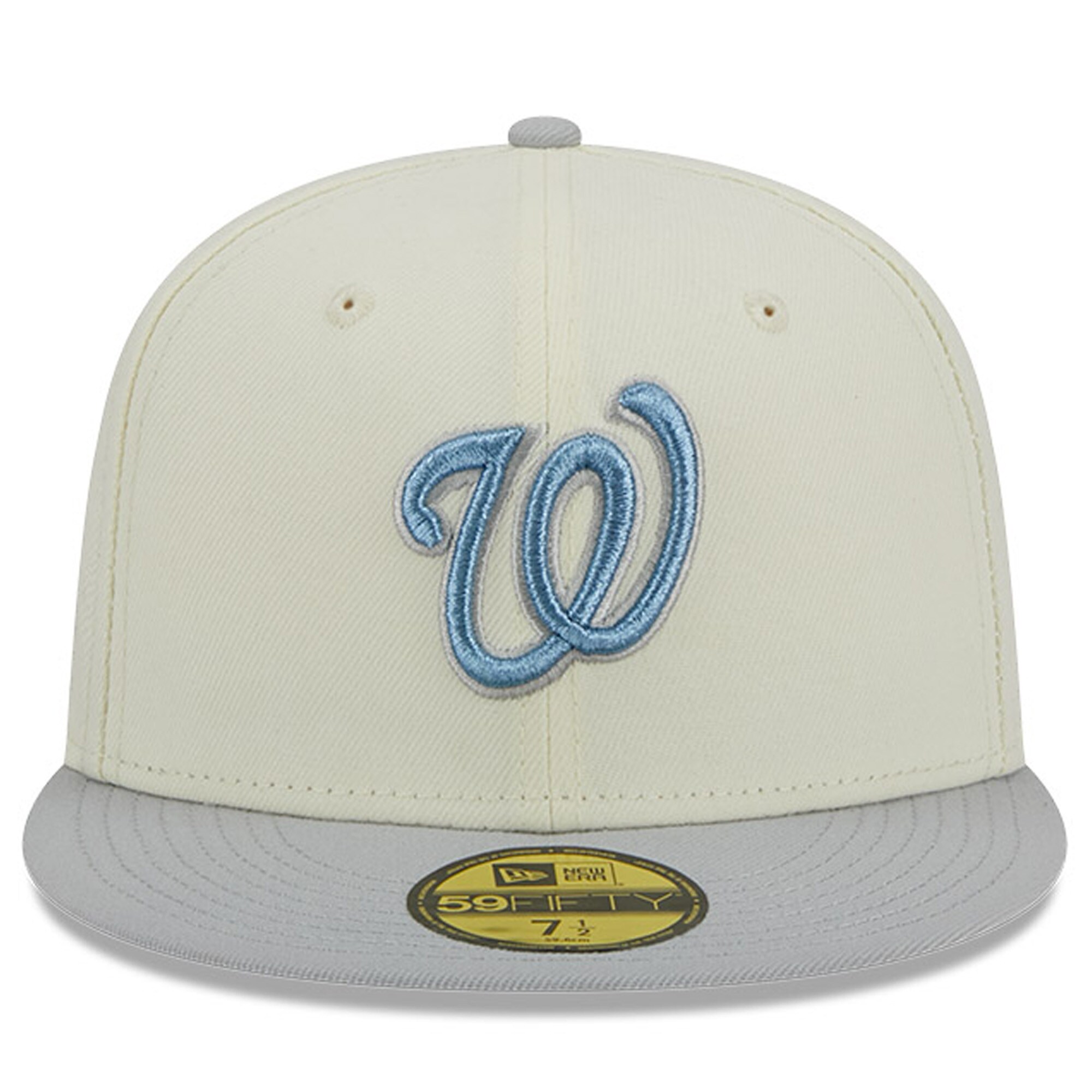 Washington Nationals New Era City Icon 59FIFTY Fitted Hat - White - PersonalJerseys