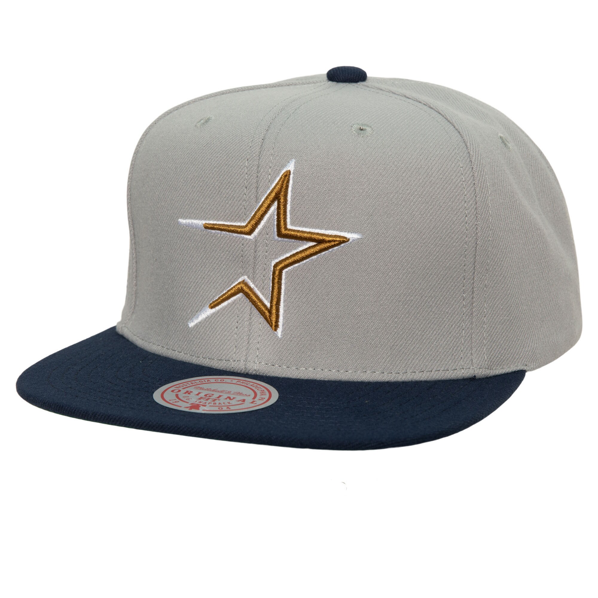 Houston Astros Mitchell & Ness Cooperstown Collection Away Snapback Hat - Gray - PersonalJerseys