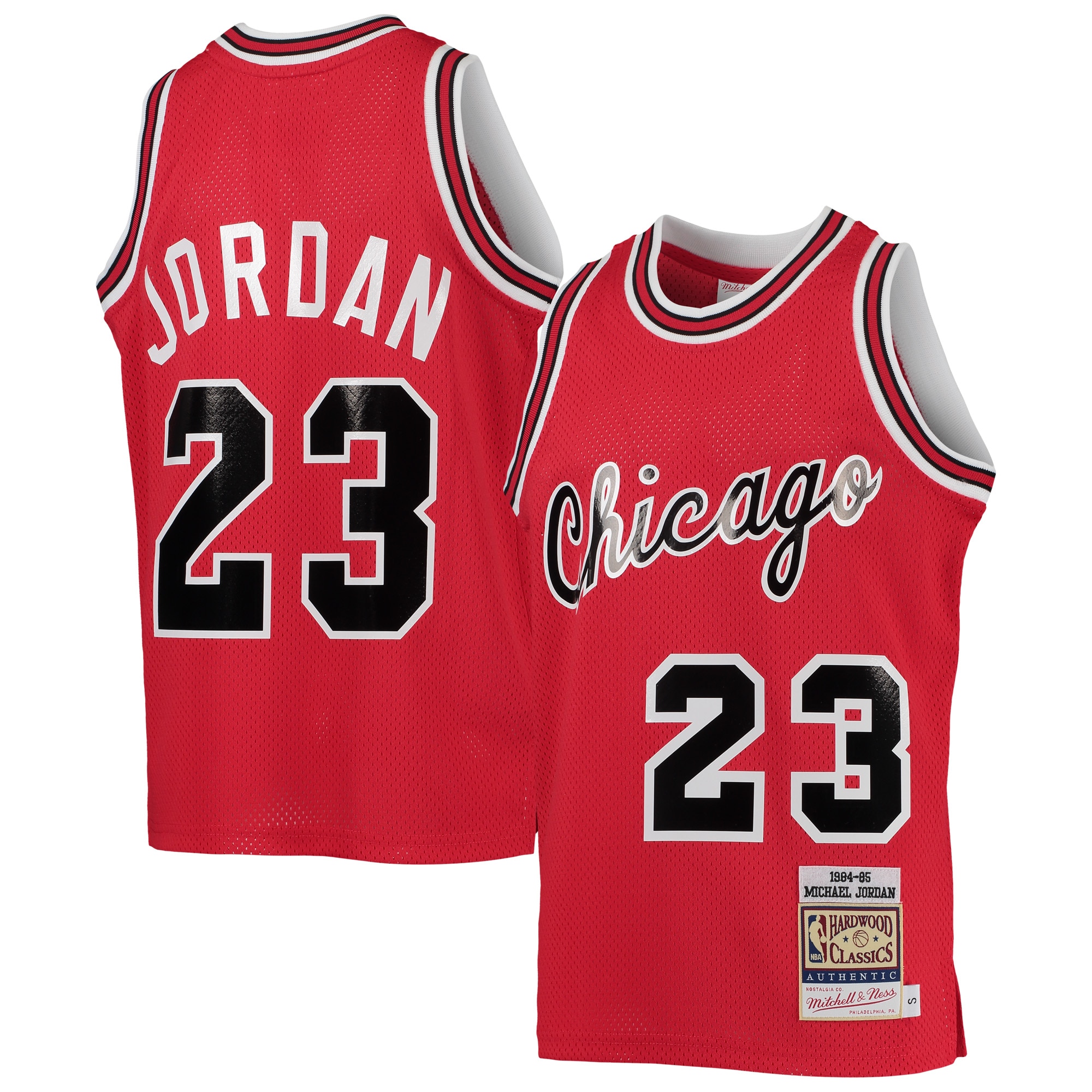 Michael Jordans Chicago Bulls Mitchell &Ness Youth 1984-85 Hardwood Classics Authentic Jersey - Red - PersonalJerseys