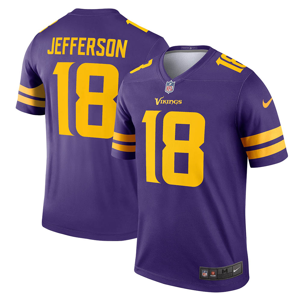Men's Minnesota Vikings Justin Jefferson Alternate Legend Jersey Purple - PersonalJerseys
