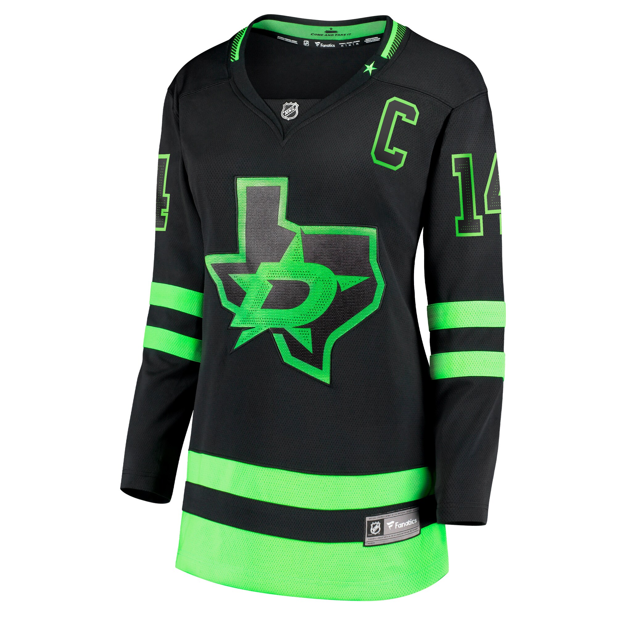Jamie Benn Dallas Stars Fanatics Branded Women's 2020/21 Alternate Premier Breakaway Player Jersey - Black - PersonalJerseys