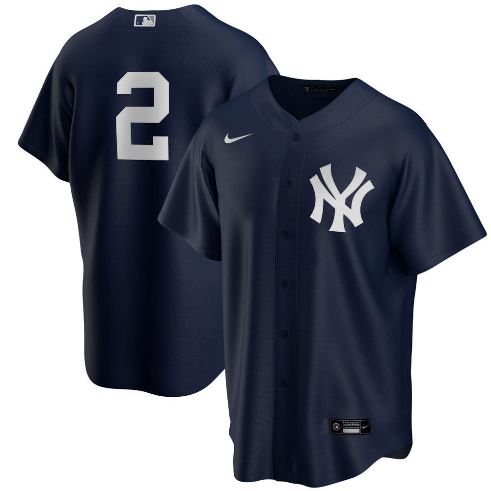 Men's New York Yankees Derek Jeter Replica Alternate Jersey - Navy - PersonalJerseys