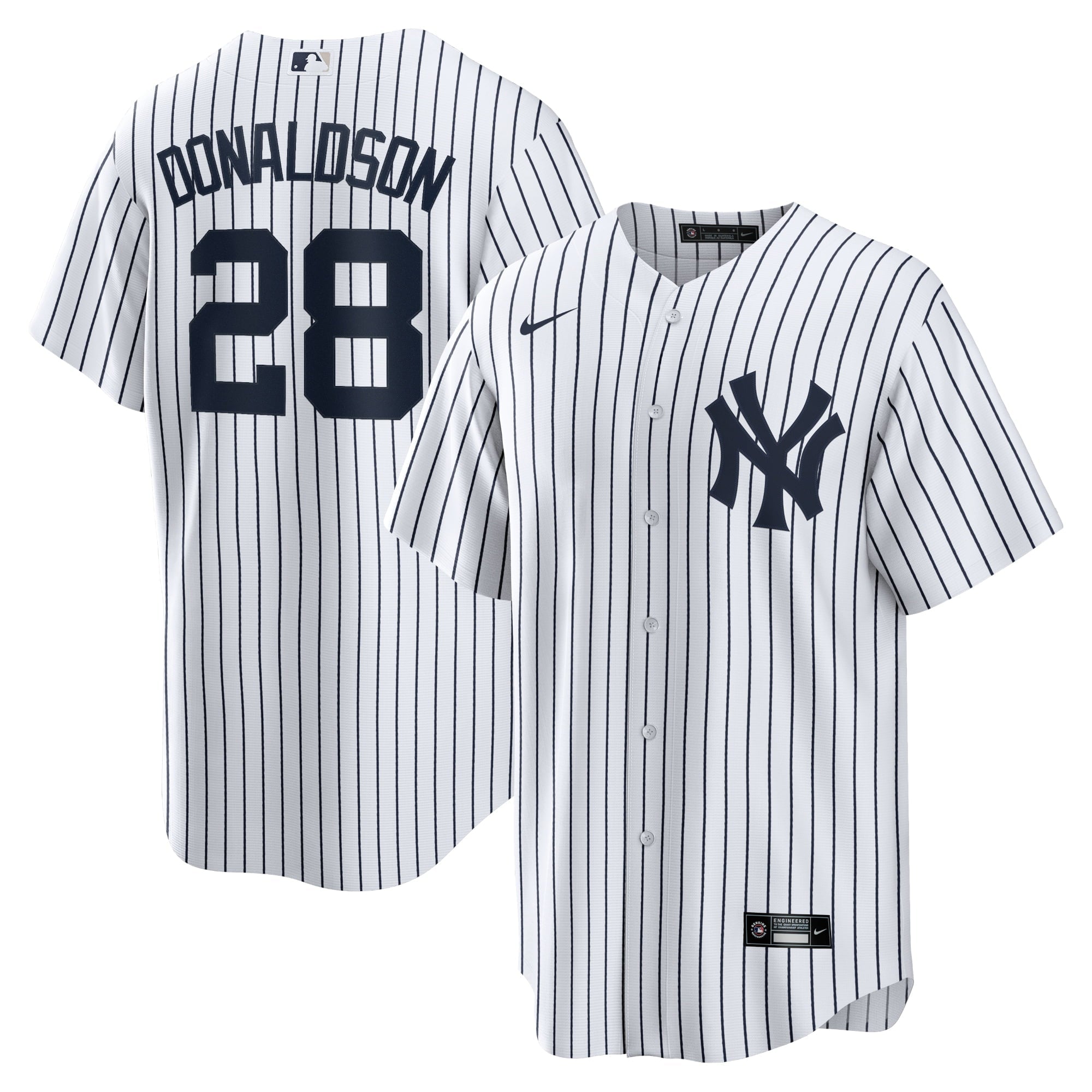 Men's Nike Josh Donaldson White/Navy New York Yankees Home Replica Player Jersey - PersonalJerseys