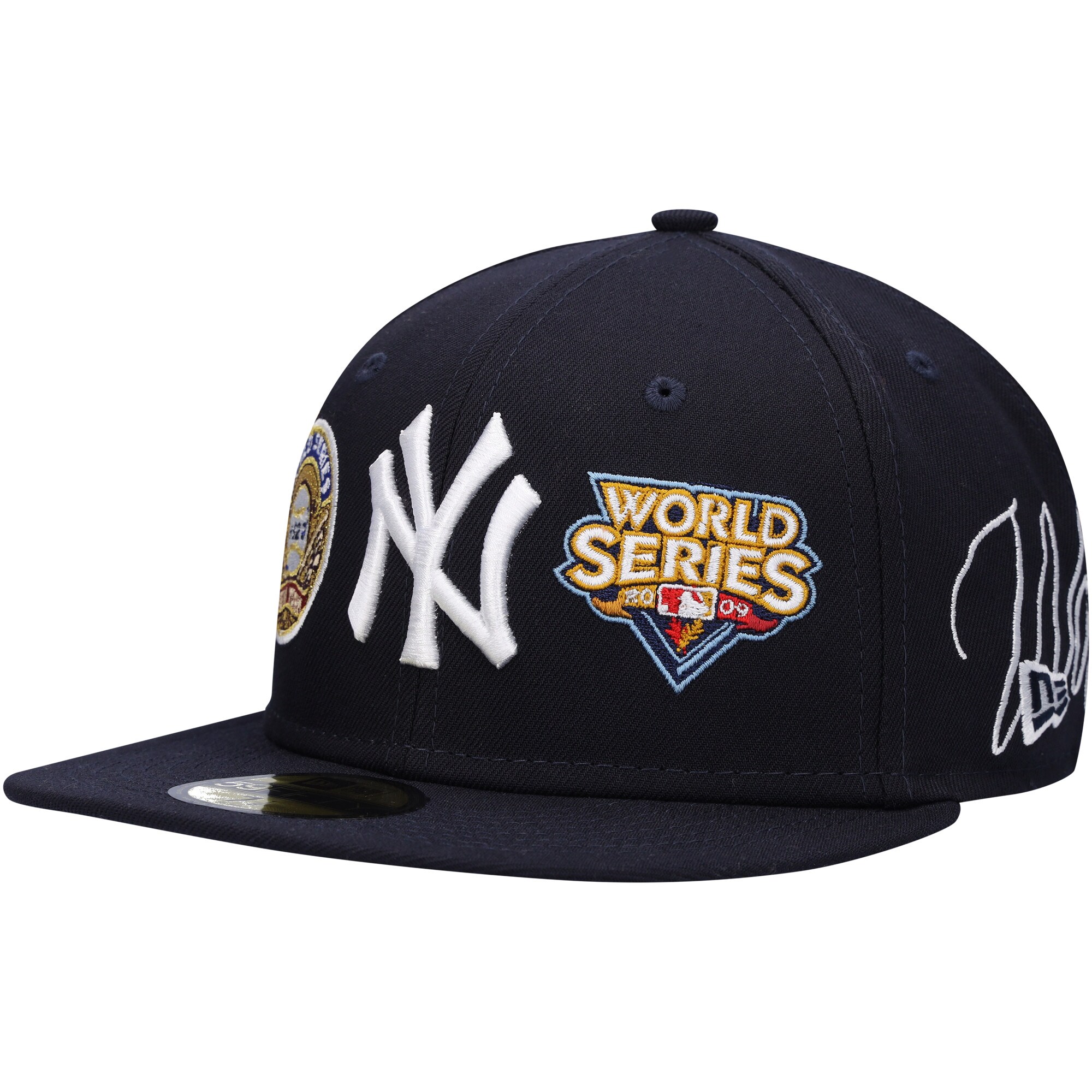 New York Yankees New Era Historic World Series Champions 59FIFTY Fitted Hat - Navy - PersonalJerseys
