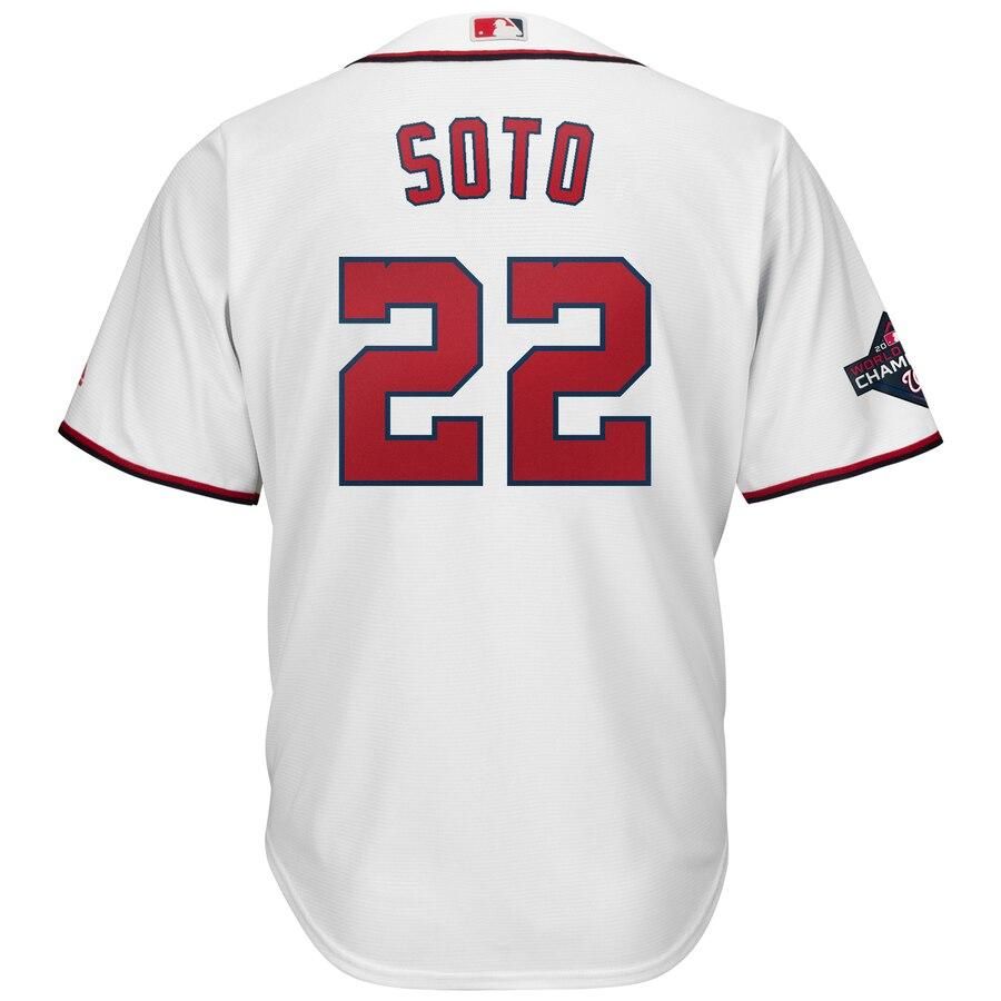 Juan Soto Washington Nationals Majestic 2019 World Series Champions Home Big And Tall Cool Base Player Jersey - White - Friend Lounge Store - Shop for All Things Jerseys Sports - PersonalJerseys