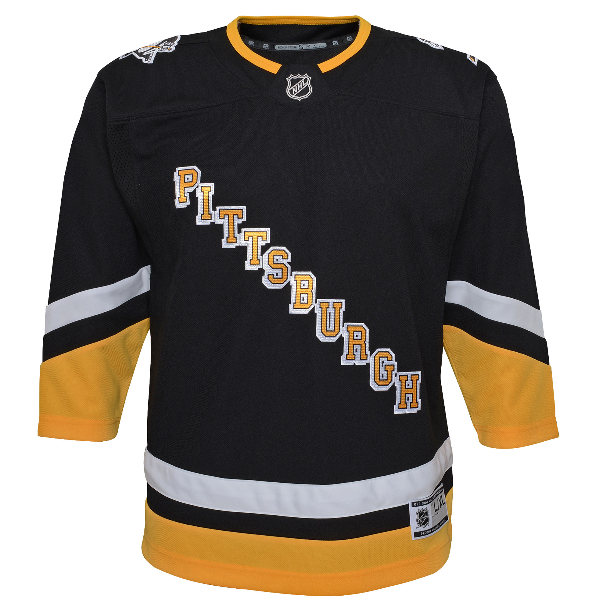 Pittsburgh Penguins Youth 2021/22 Alternate Premier Jersey - Black - PersonalJerseys